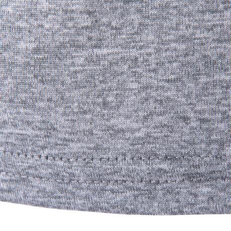 Breathe Light Fitness Print T-shirt - Light Mottled Grey | Domyos by ...