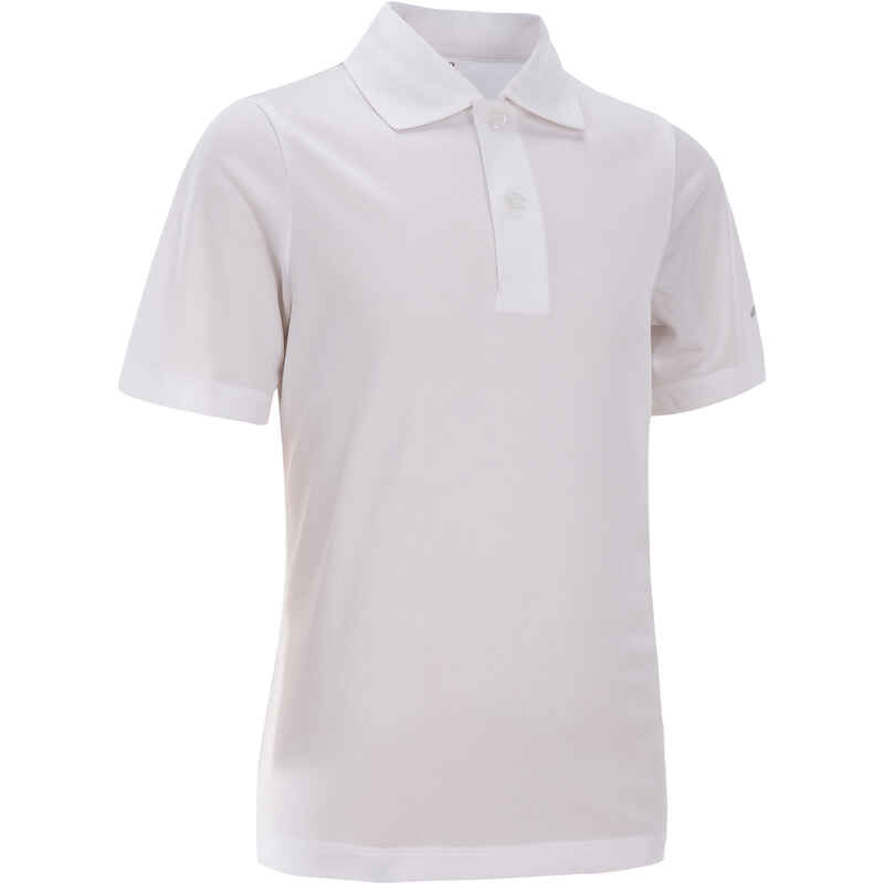 100 Kids' Tennis Polo - White