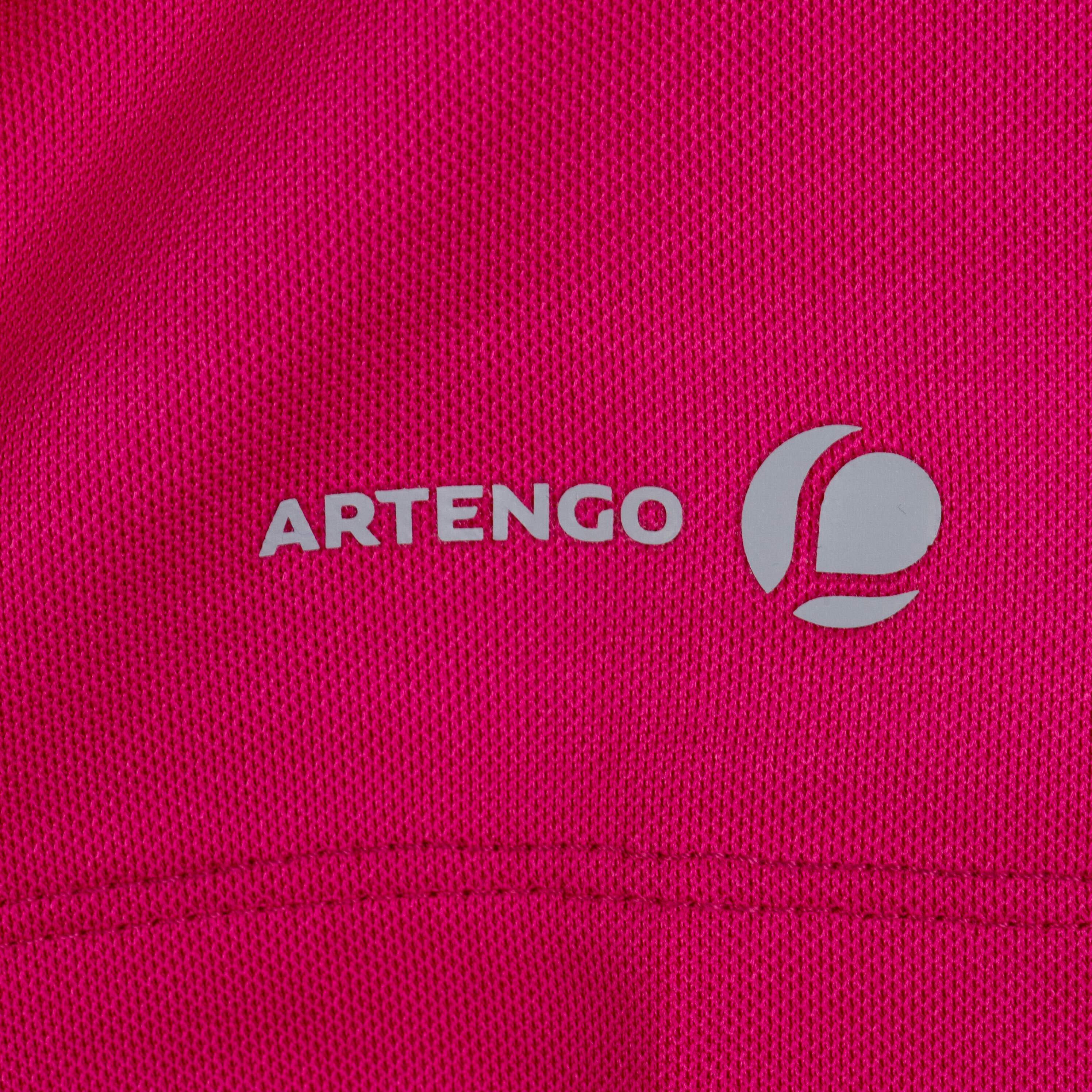 Essential Junior Tennis Padel Table Tennis Badminton Squash Polo Shirt - Pink 7/9