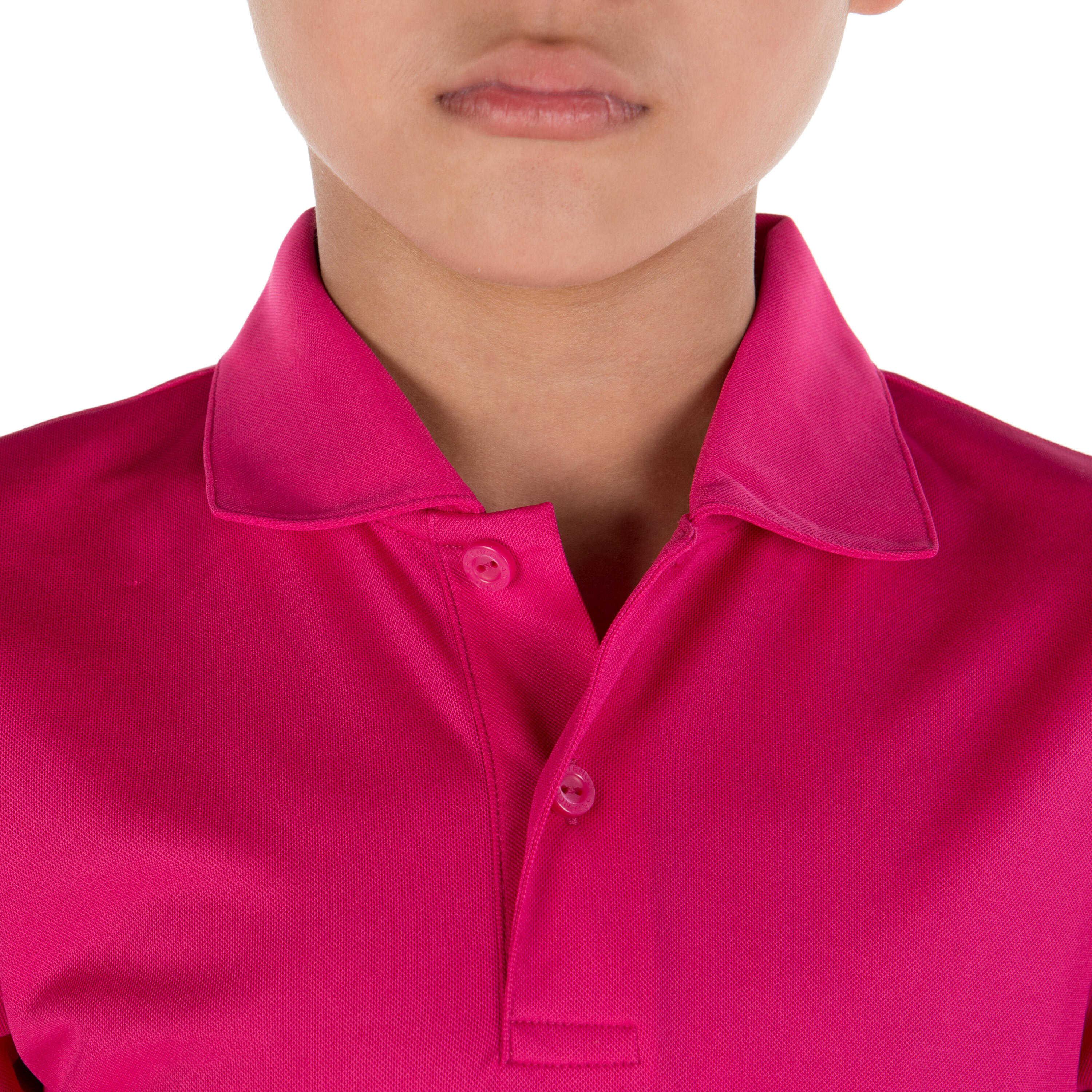 Essential Junior Tennis Padel Table Tennis Badminton Squash Polo Shirt - Pink 5/9