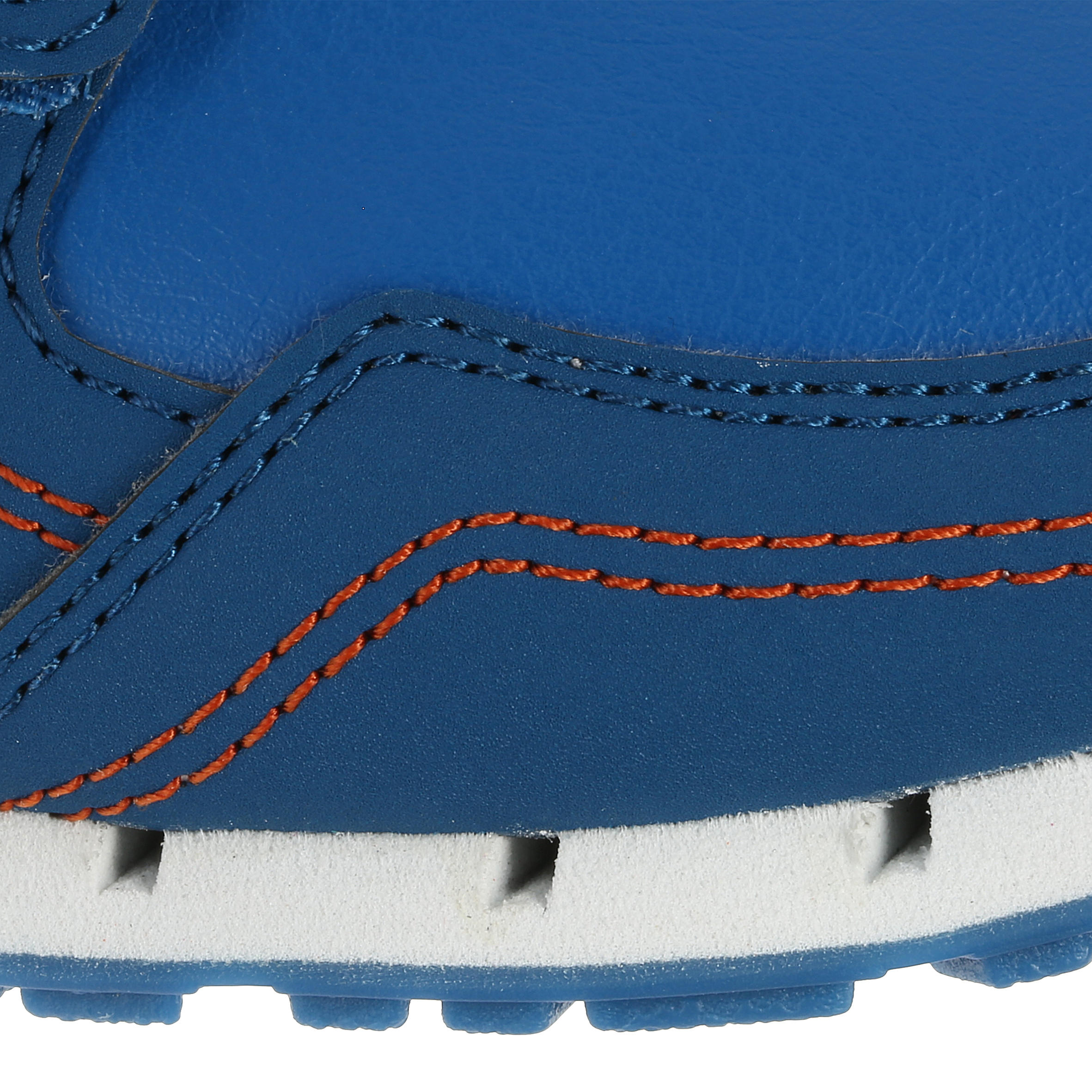 Chaussures marche et sport à l'école enfant Skuli 2 bleu / orange 16/23