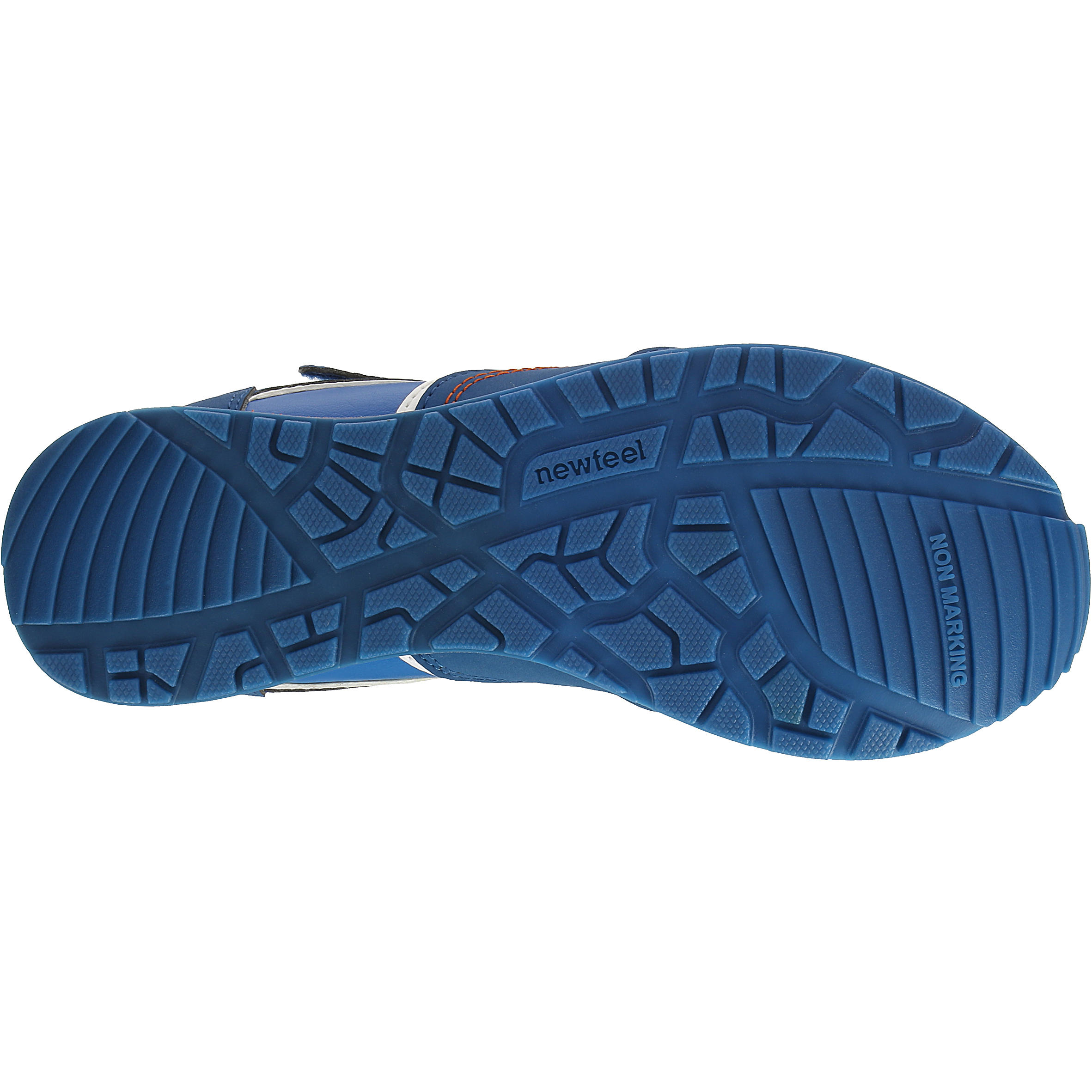 Chaussures marche et sport à l'école enfant Skuli 2 bleu / orange 9/23