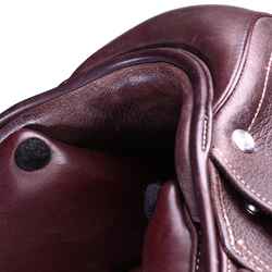 17.5" Versatile Leather Horse Riding Saddle for Horse - Brown