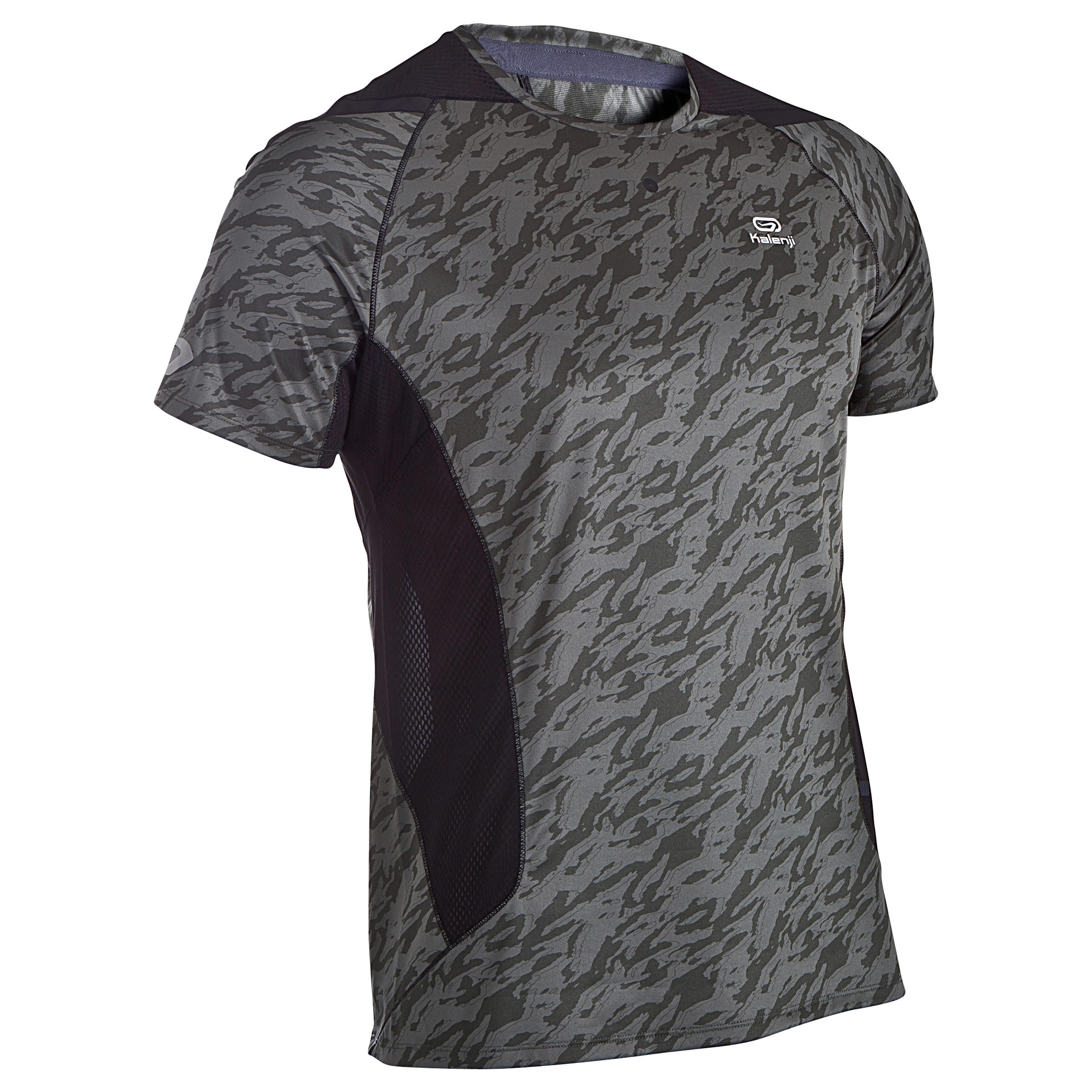 KALENJI Elio Men's Running T-shirt print - grey