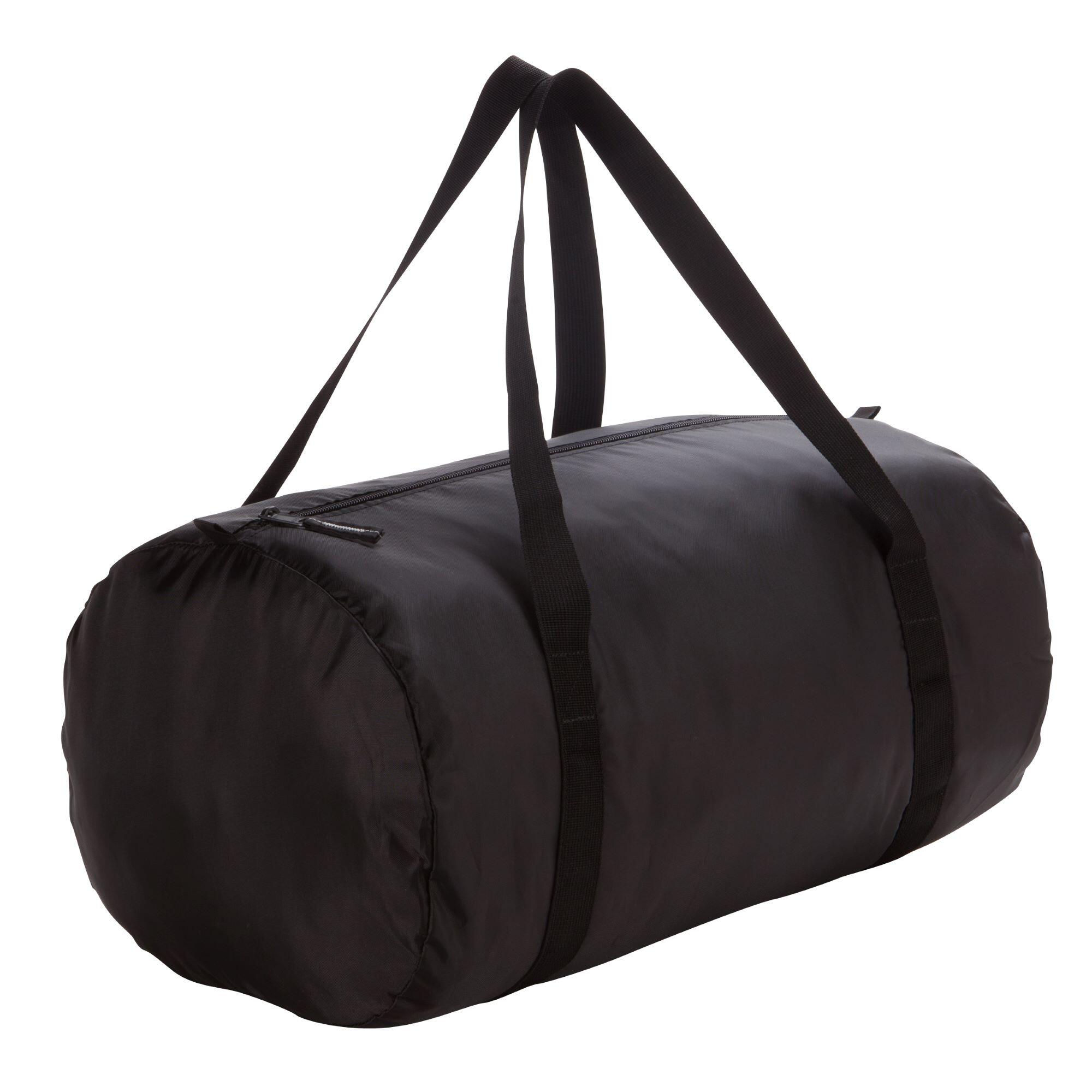 Fold Down Fitness Bag 30L Black Decathlon