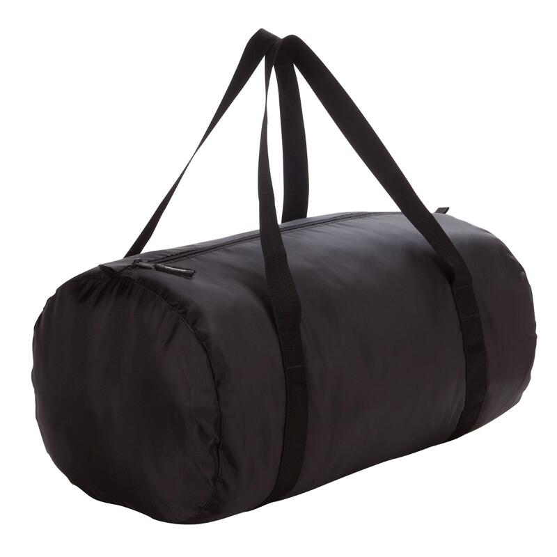 กระเป๋าฟิตเนสพับได้ขนาด 30 ลิตร (สีดำ)