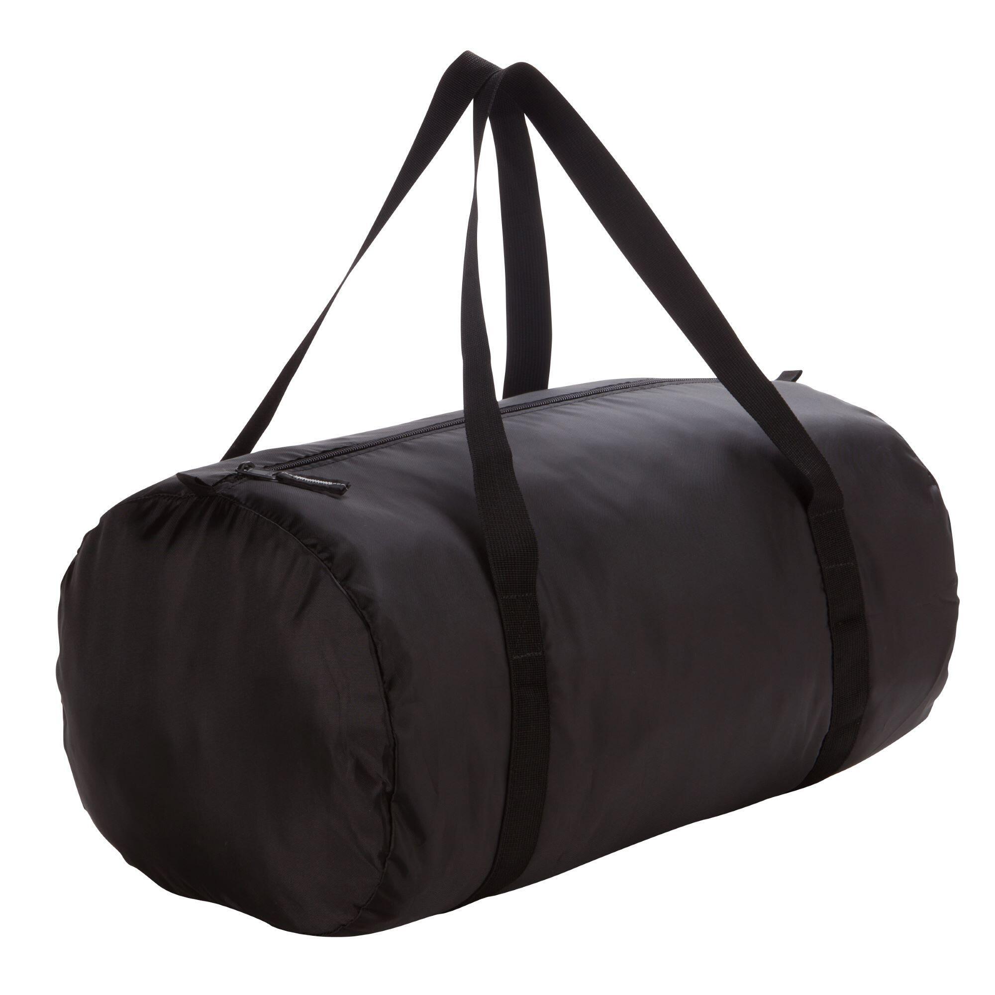 Bolsa deporte fitness plegable para ir al gym 30L negro