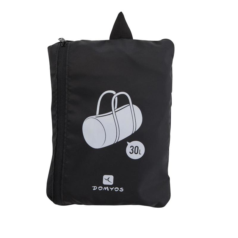 Fold Down Cardio Fitness Bag 30l Black Domyos By Decathlon