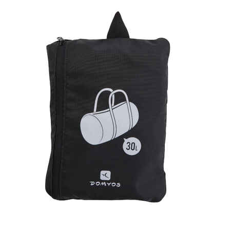 Αναδιπλούμενη Τσάντα Fitness 30L - Μαύρο