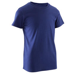 Tee shirt fitness garçon bleu
