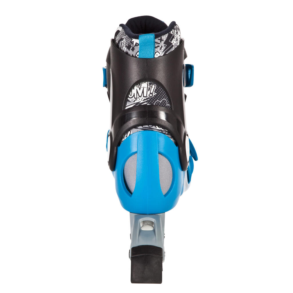Play 5 Kids' Inline Skates - Blue/Lemon yellow