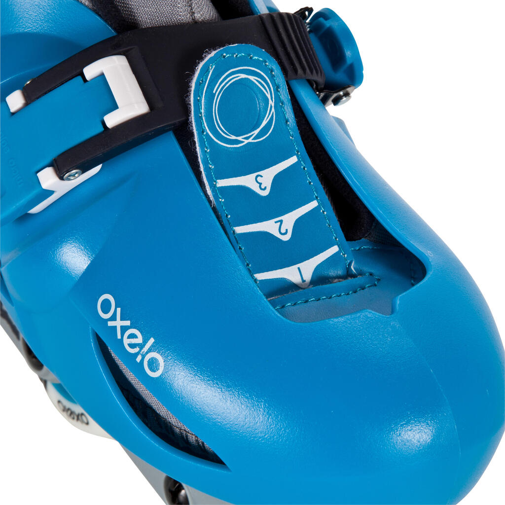Play 5 Kids' Inline Skates - Blue/Lemon yellow
