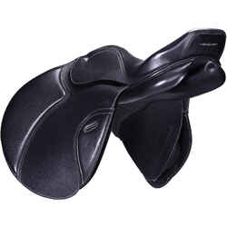 Paddock 17.5" All-Purpose Horse Riding Saddle With Adjustable Tree - Black