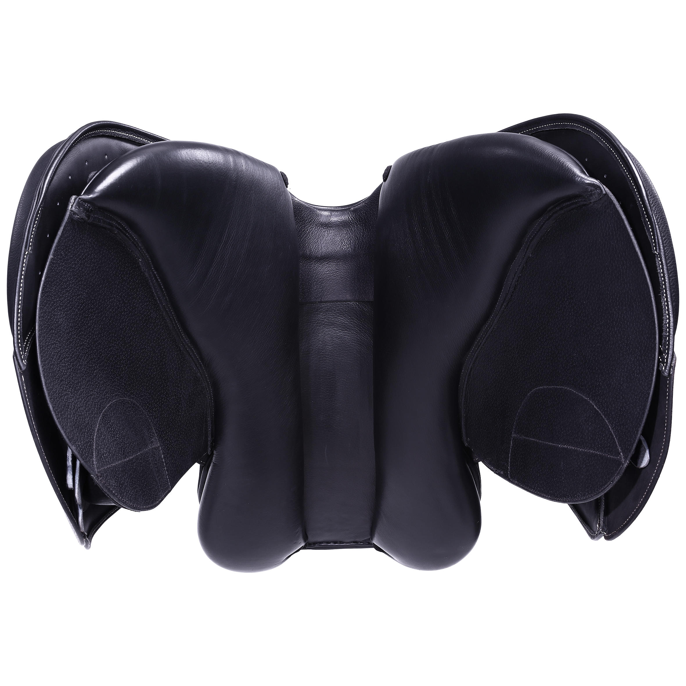 Horse Riding Paddock All Purpose Leather Saddle 17.5 Black