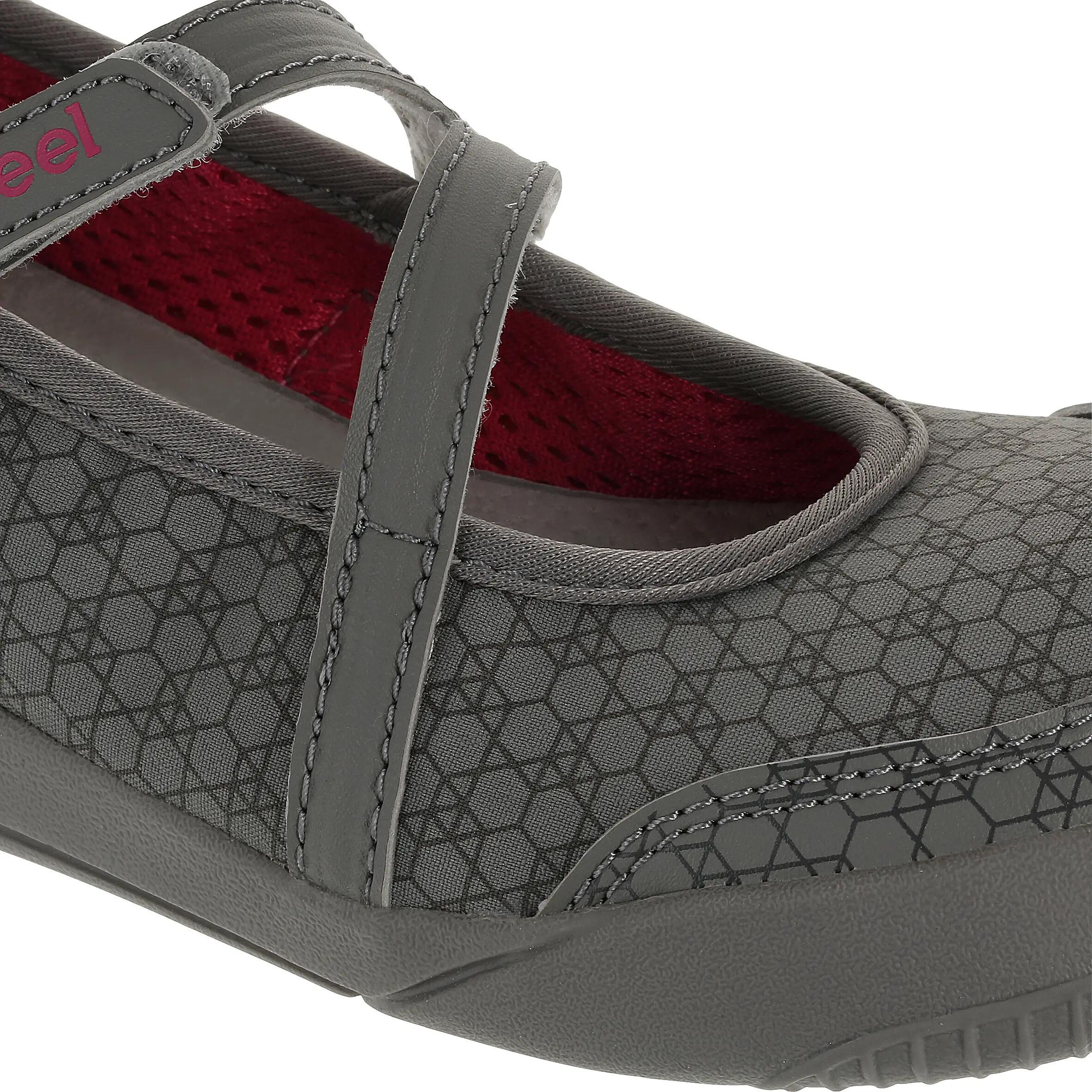 Baomiss children's everyday walking ballerina pumps - grey/pink 6/10