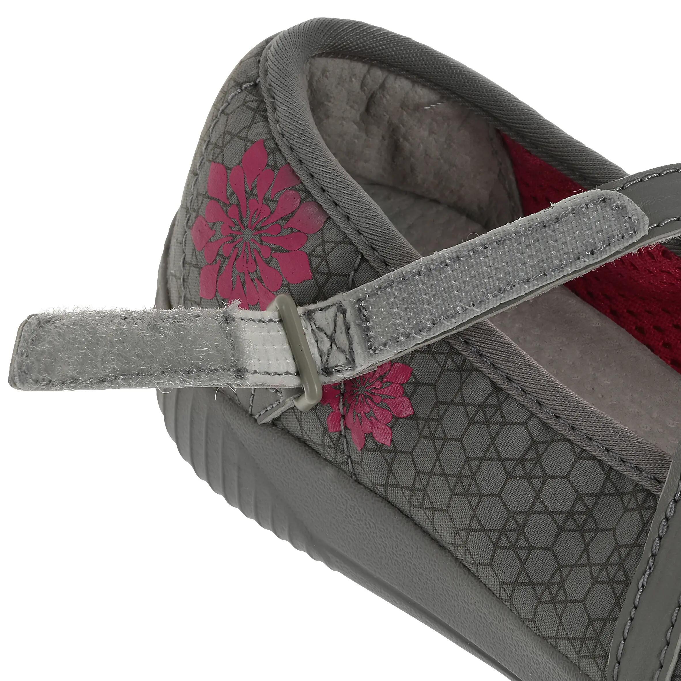 Baomiss children's everyday walking ballerina pumps - grey/pink 5/10