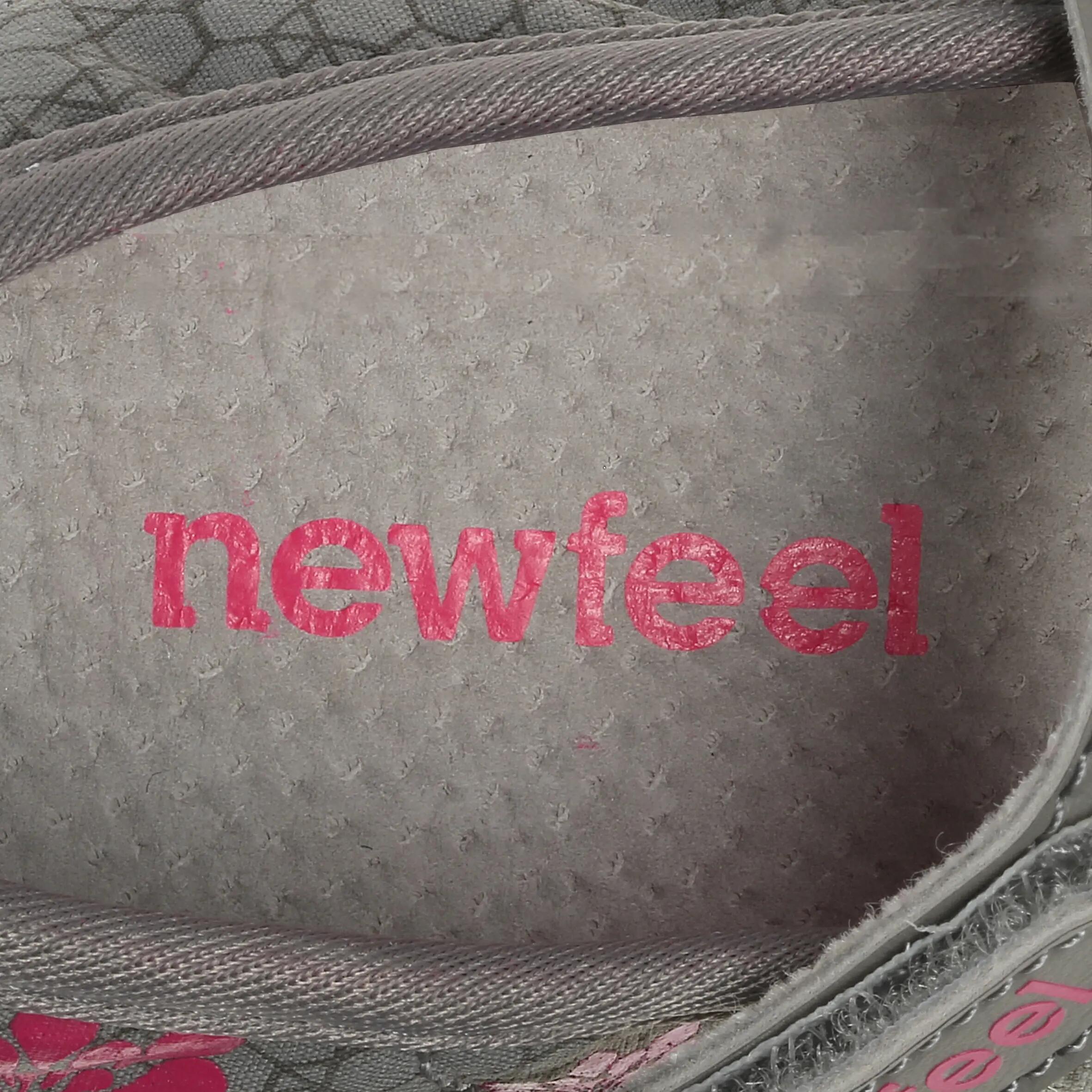 Baomiss children's everyday walking ballerina pumps - grey/pink 8/10