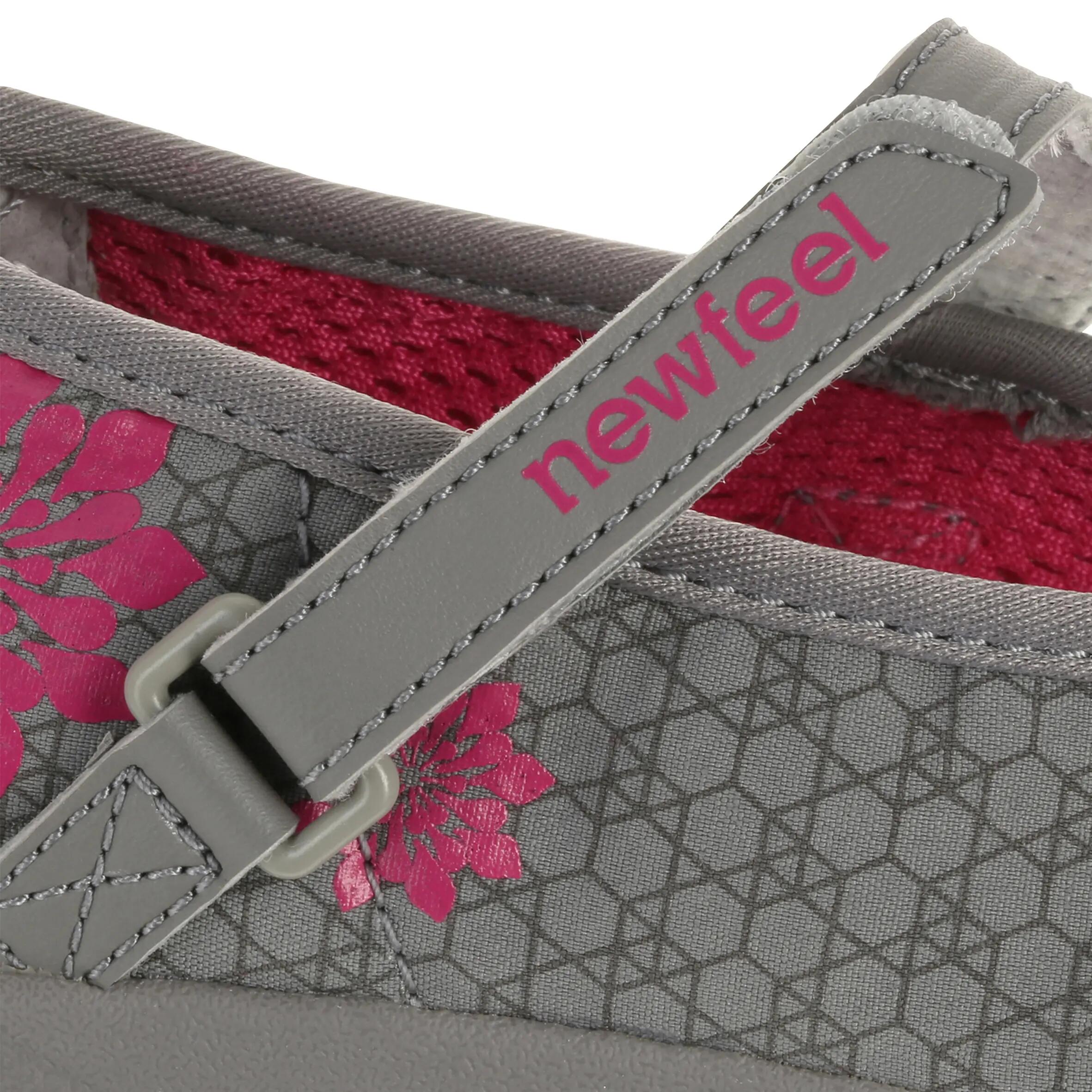 Baomiss children's everyday walking ballerina pumps - grey/pink 7/10