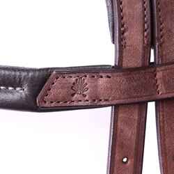 Escape horseback riding Hacking Bridle/Halter and Reins - Brown