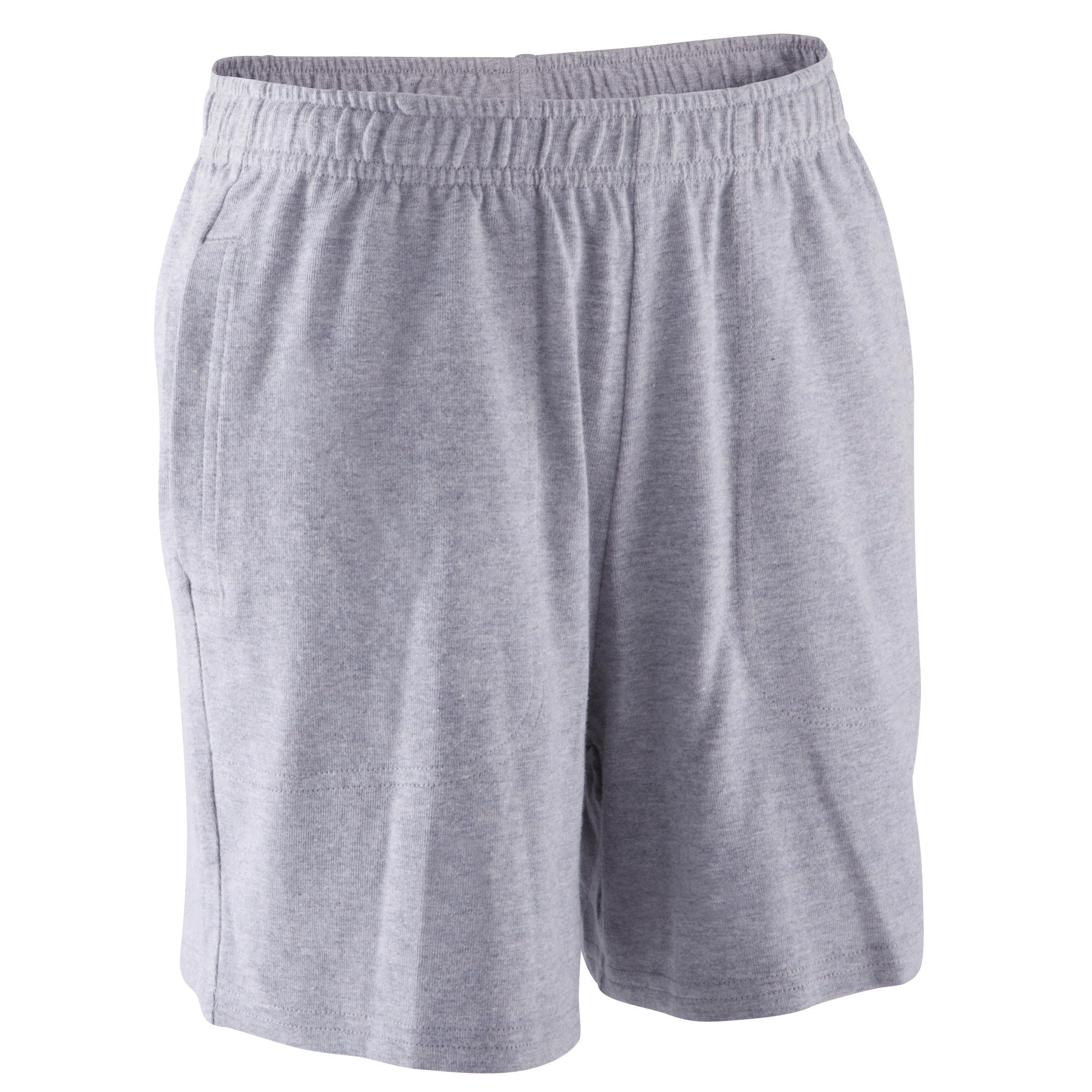 Boys� Gym Shorts Grey Domyos by Decathlon