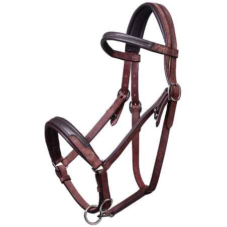 Trail Horse Riding Bridle / Halter and Reins Escape - Brown