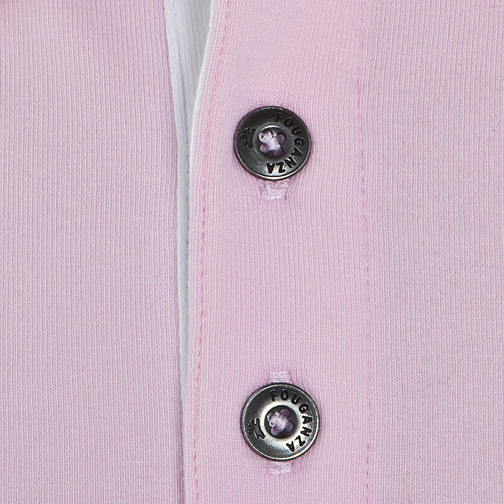 Reit-Poloshirt Passionate kurzarm Kinder rosa