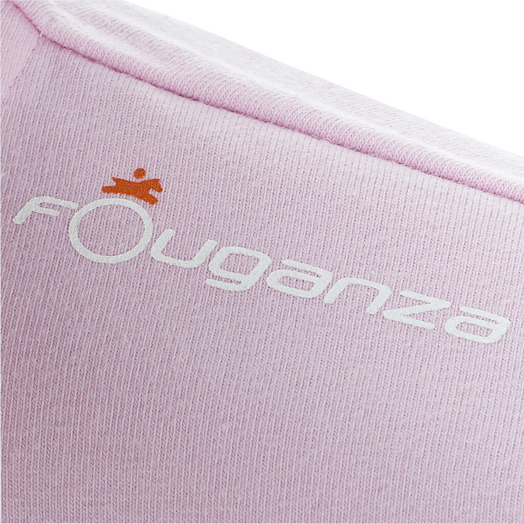 Reit-Poloshirt Passionate kurzarm Kinder rosa