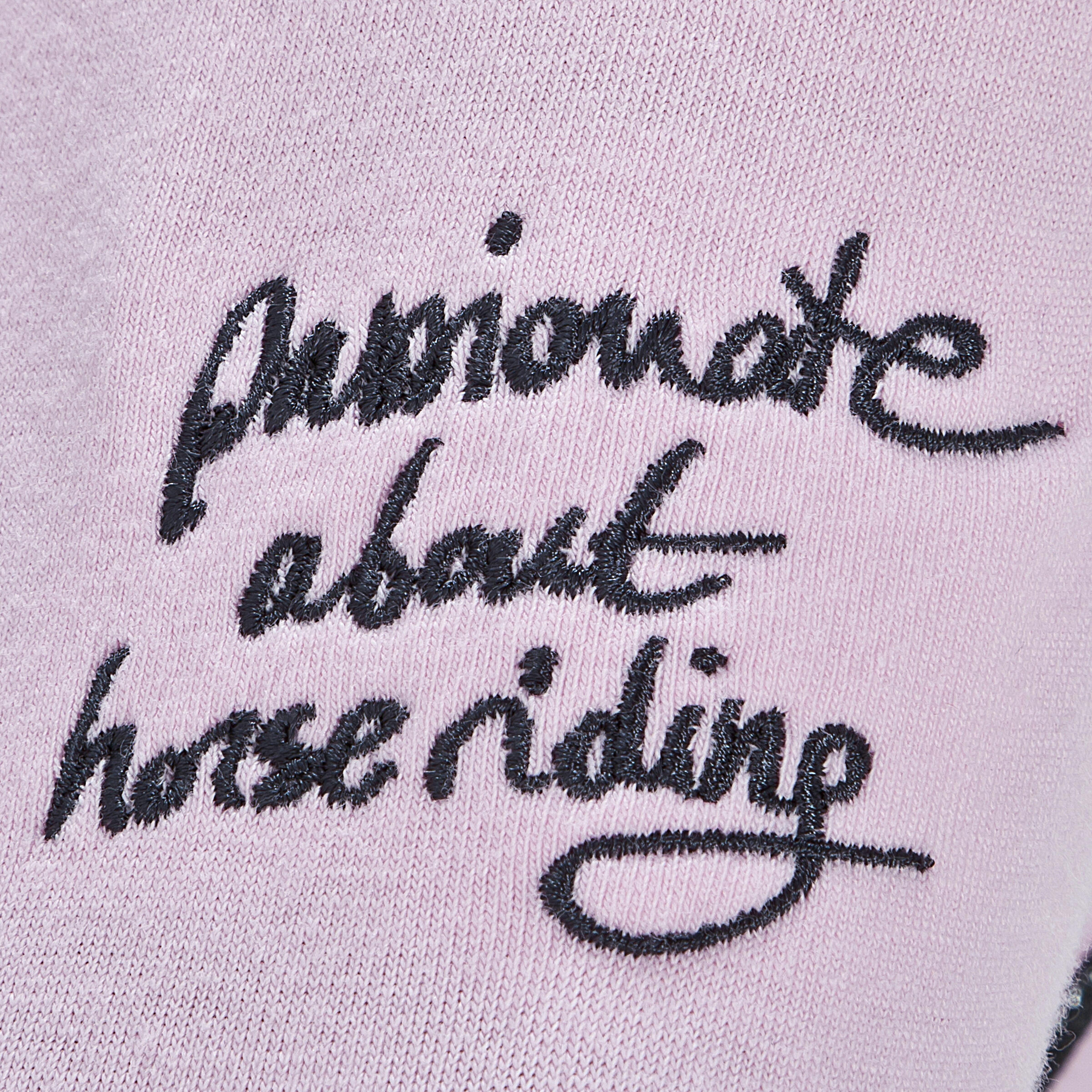 Passionate Kids' Short-Sleeved Horse Riding Polo Shirt - Pink 7/14