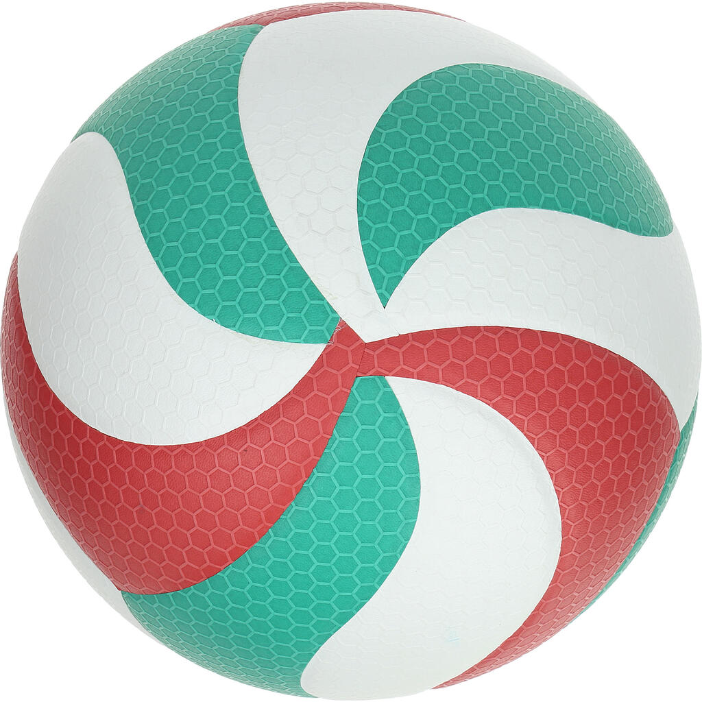 Volejbalová lopta Molten 5000 zeleno-červená