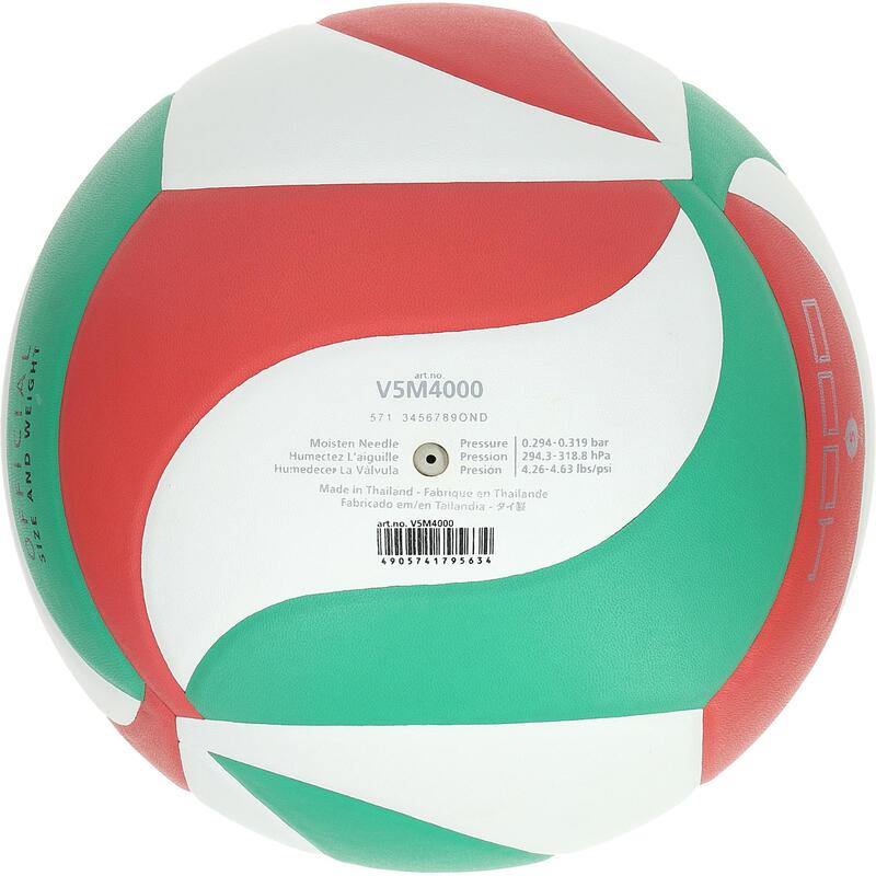 Balón Voleibol Molten 4000 Verde Rojo
