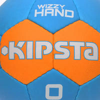 Balón de handball para niños Wizzy Hand talla 0 azul claro naranja