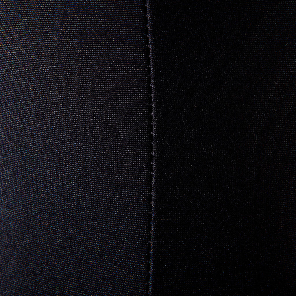 Langarm-Turnanzug Kinder, schwarz/rosa