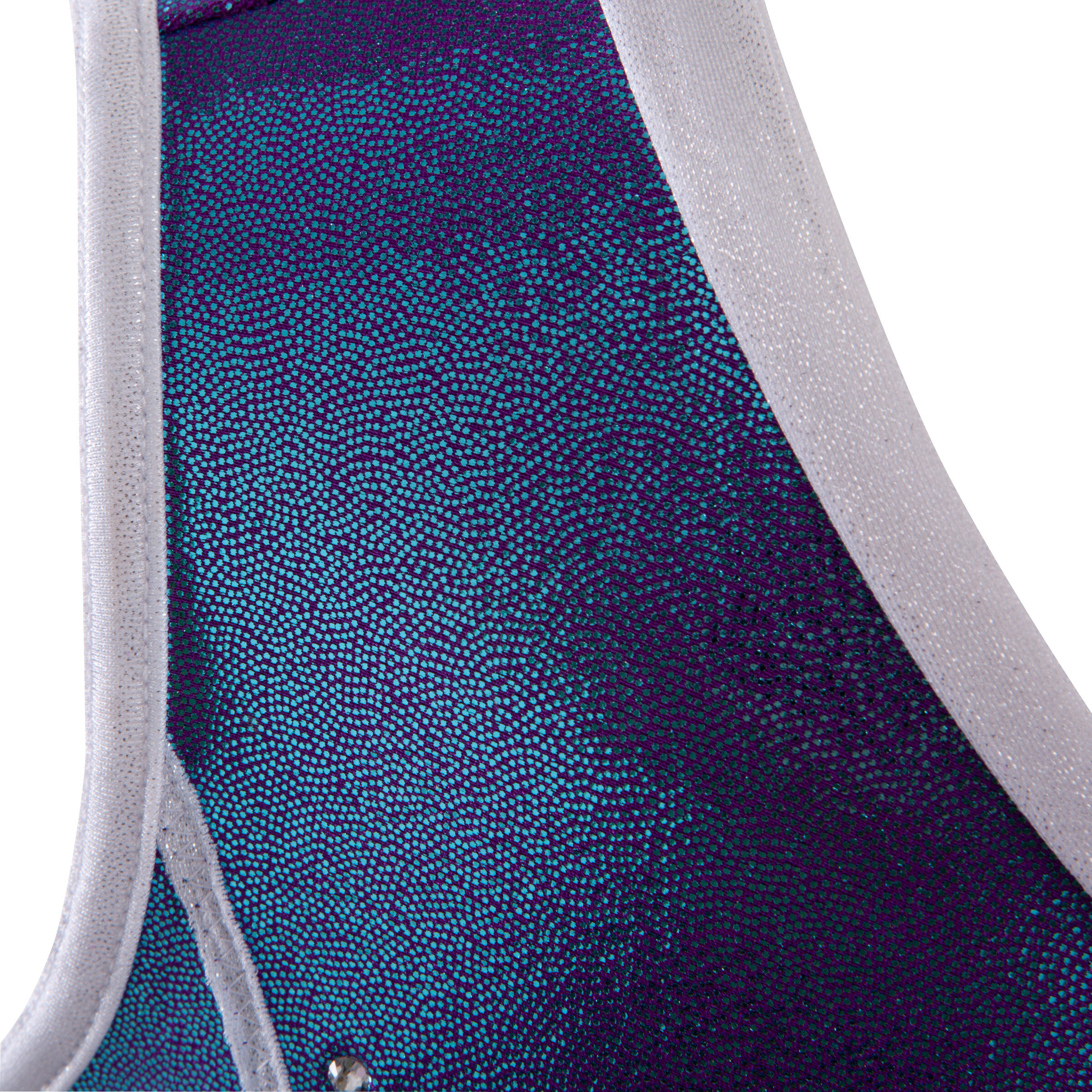 Girls' Gym Zebra Leotard - Blue 8/13