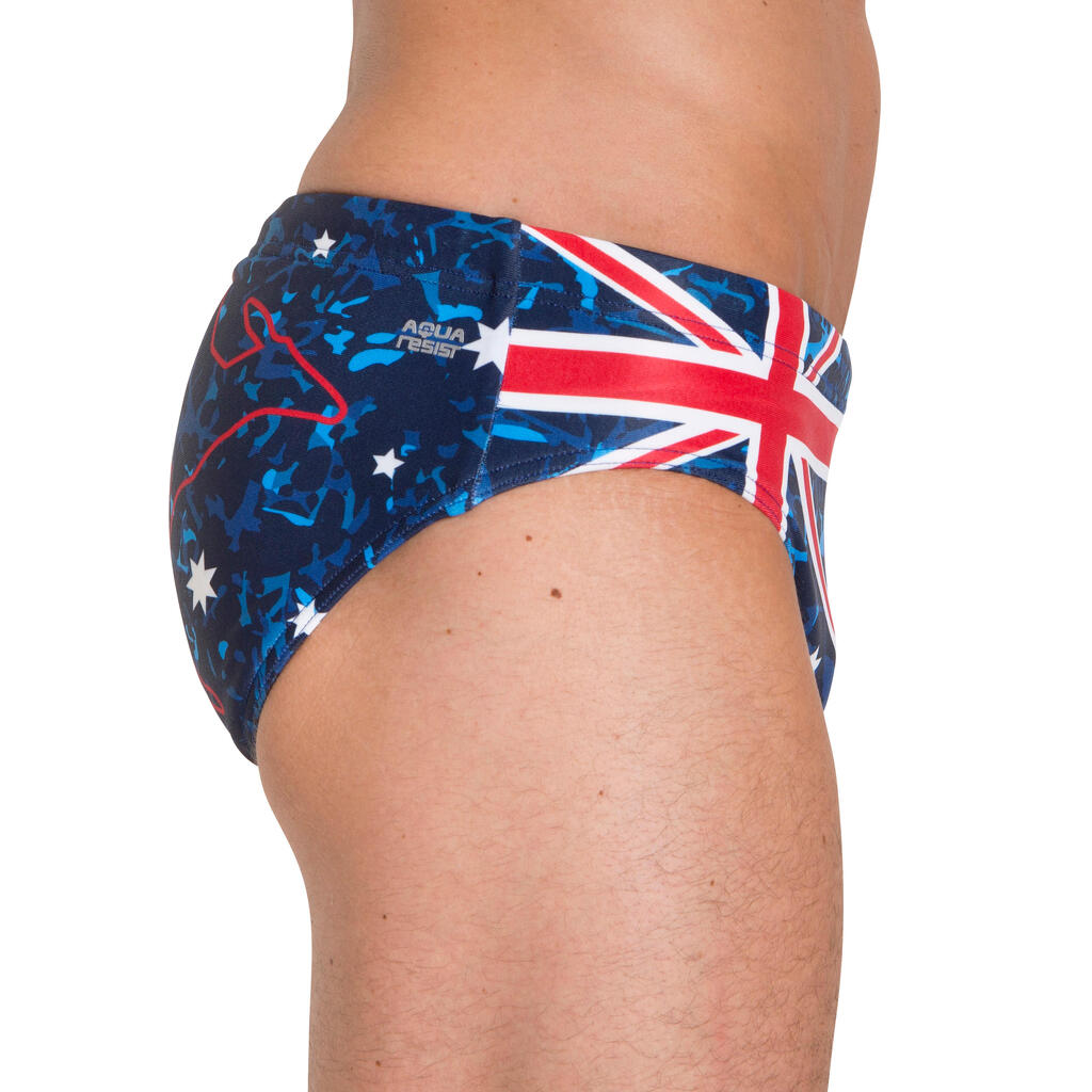 Badehose Wasserball Australien Herren blau