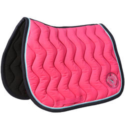 Tapis de selle équitation AWARD rose - taille cheval