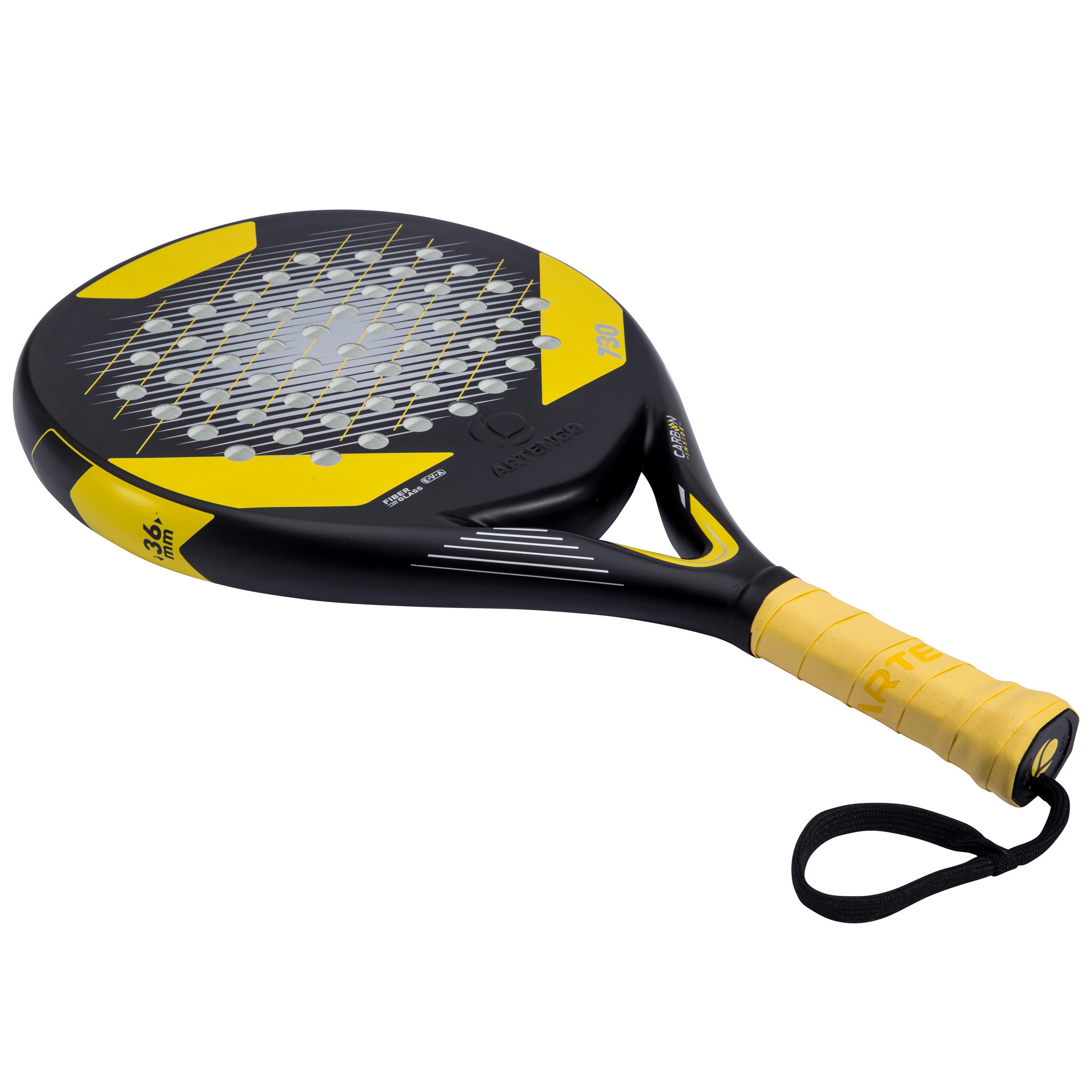 PR730 Padel Racket Adult - Black/Yellow 4/15