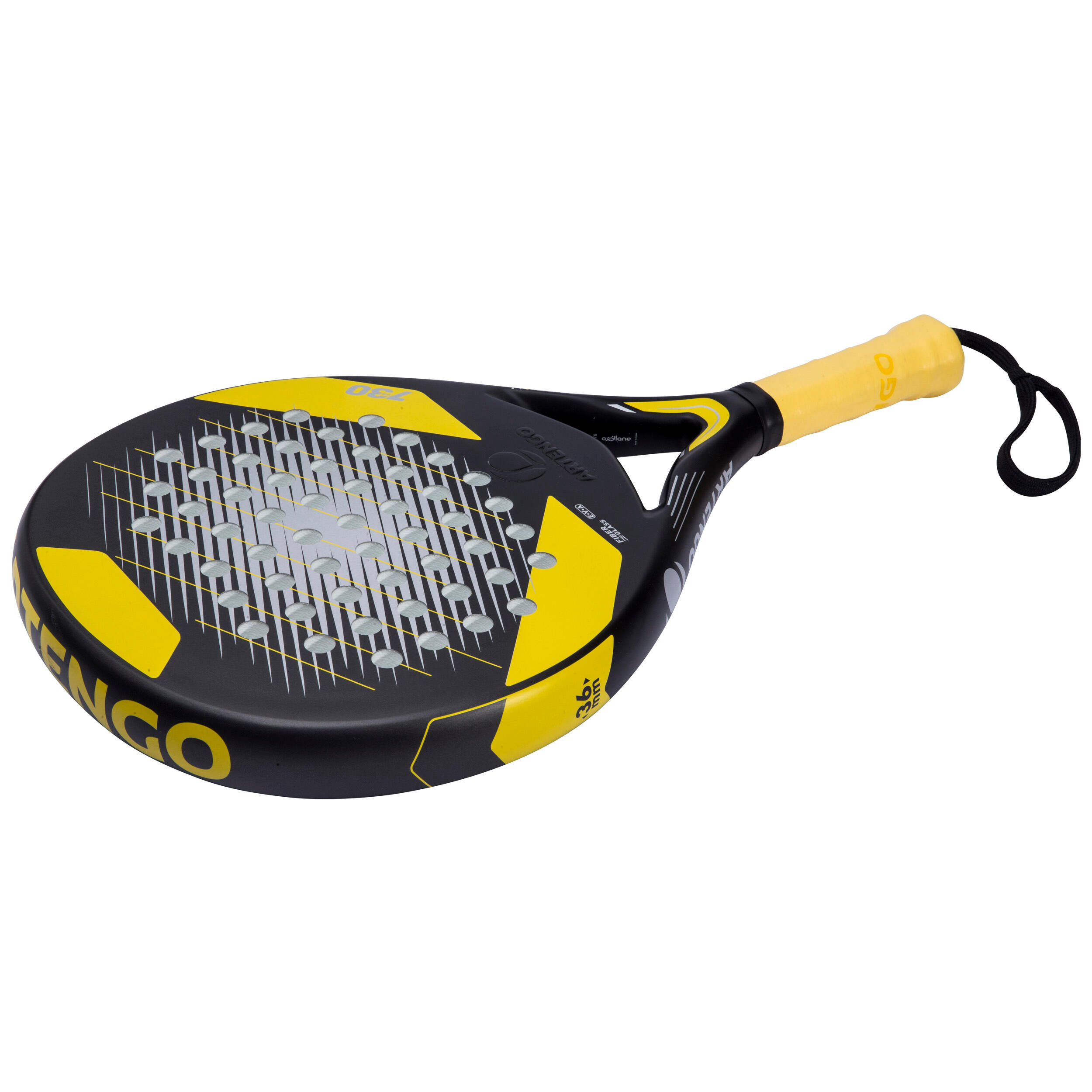 PR730 Padel Racket Adult - Black/Yellow 14/15