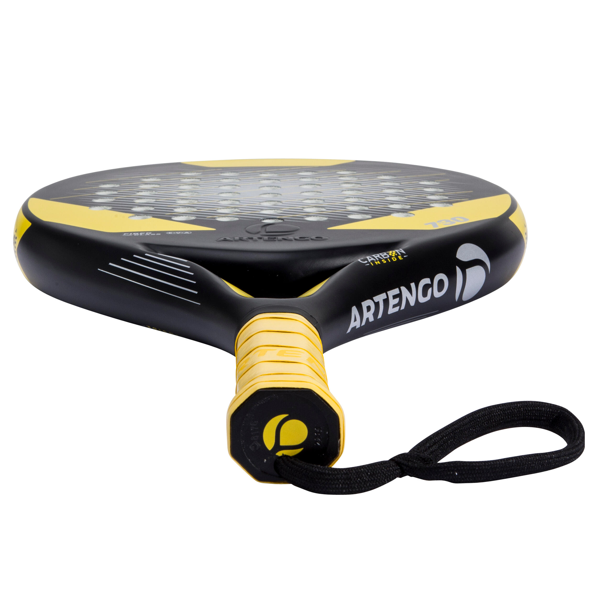 PR730 Padel Racket Adult - Black/Yellow 10/15