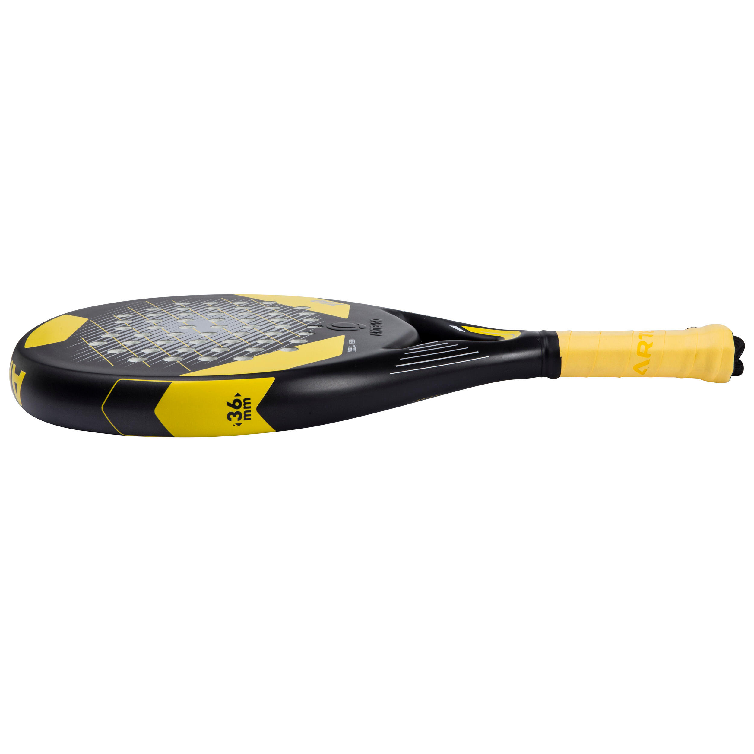 PR730 Padel Racket Adult - Black/Yellow 9/15