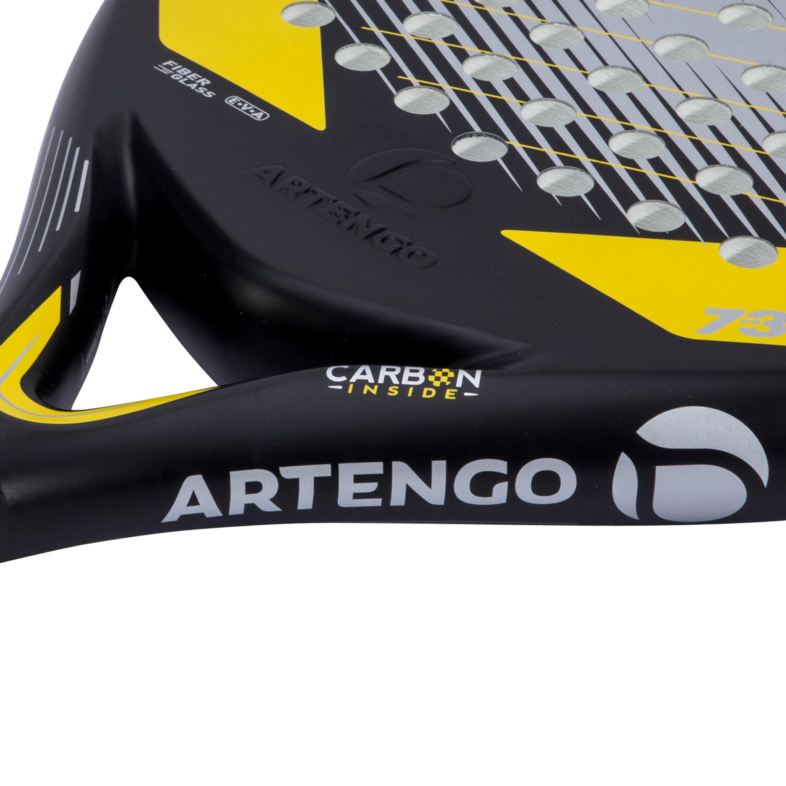 PR730 Padel Racket Adult - Black/Yellow 5/15