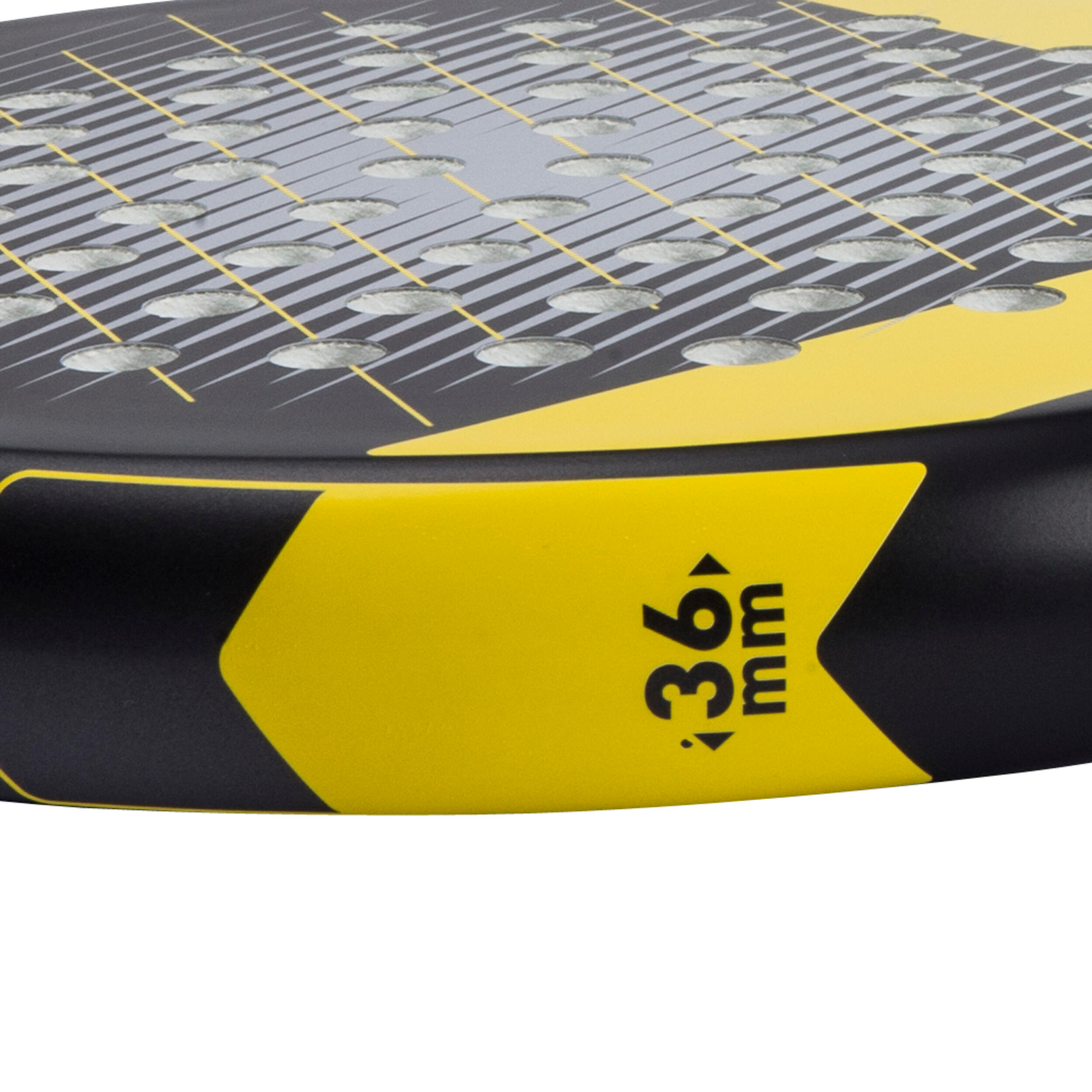 PR730 Padel Racket Adult - Black/Yellow 8/15