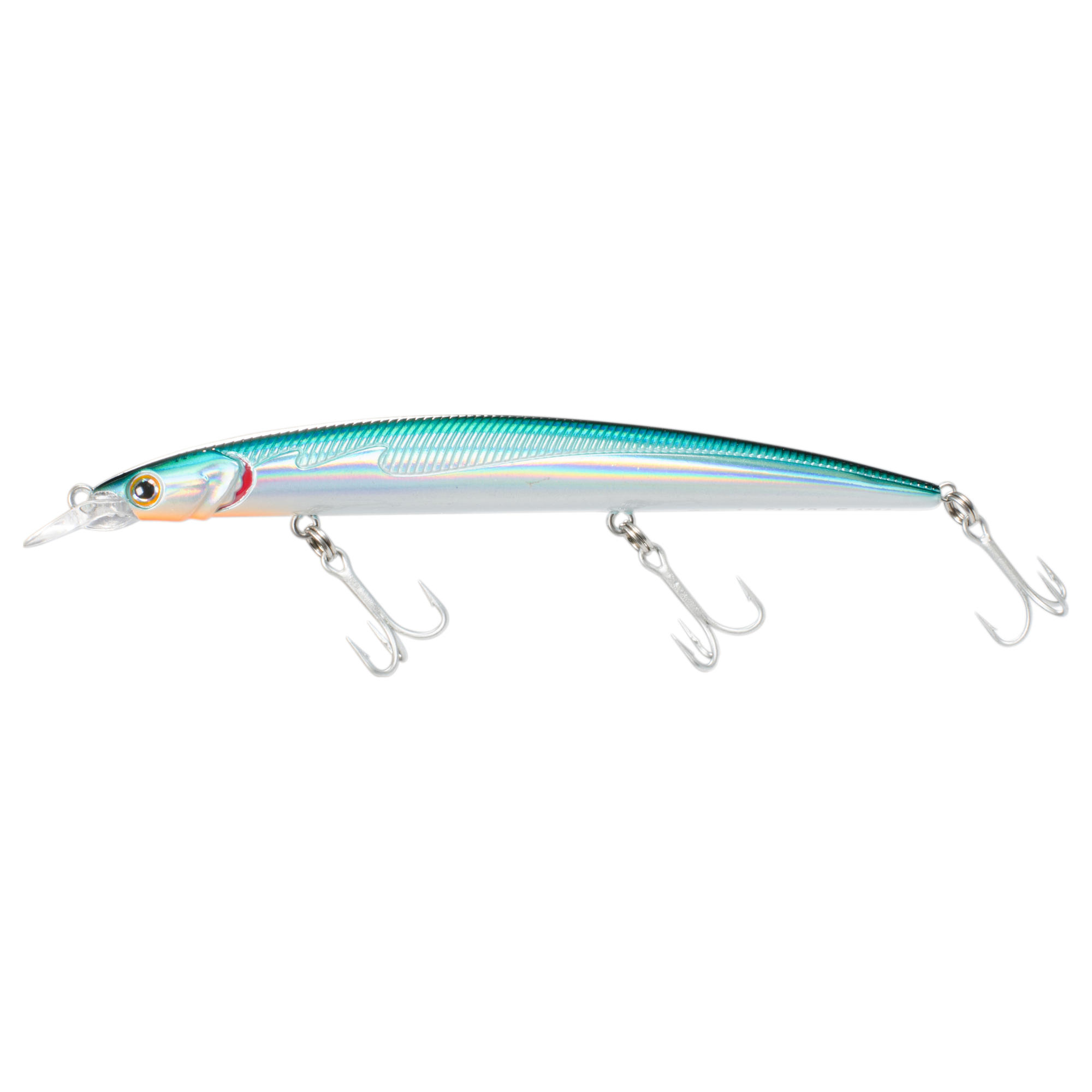 Saxton slim 125 holo blue floating sea fishing plug bait ...