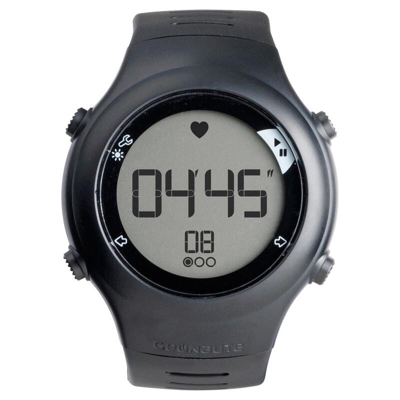 Orologio cardiofrequenzimetro running ONRHYTHM 110 nero