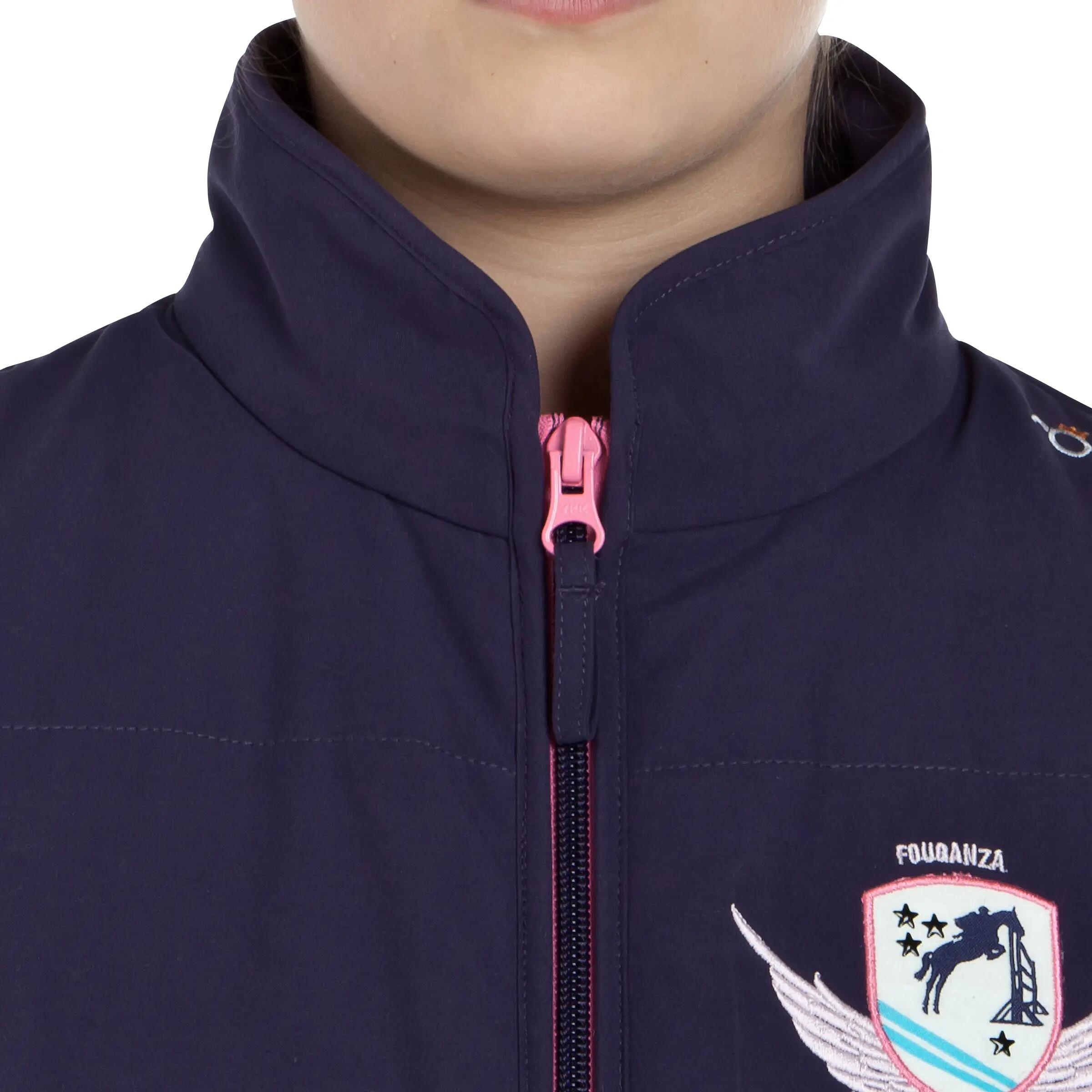 Schooling Kids' Horse Riding Gilet - Purple 6/14