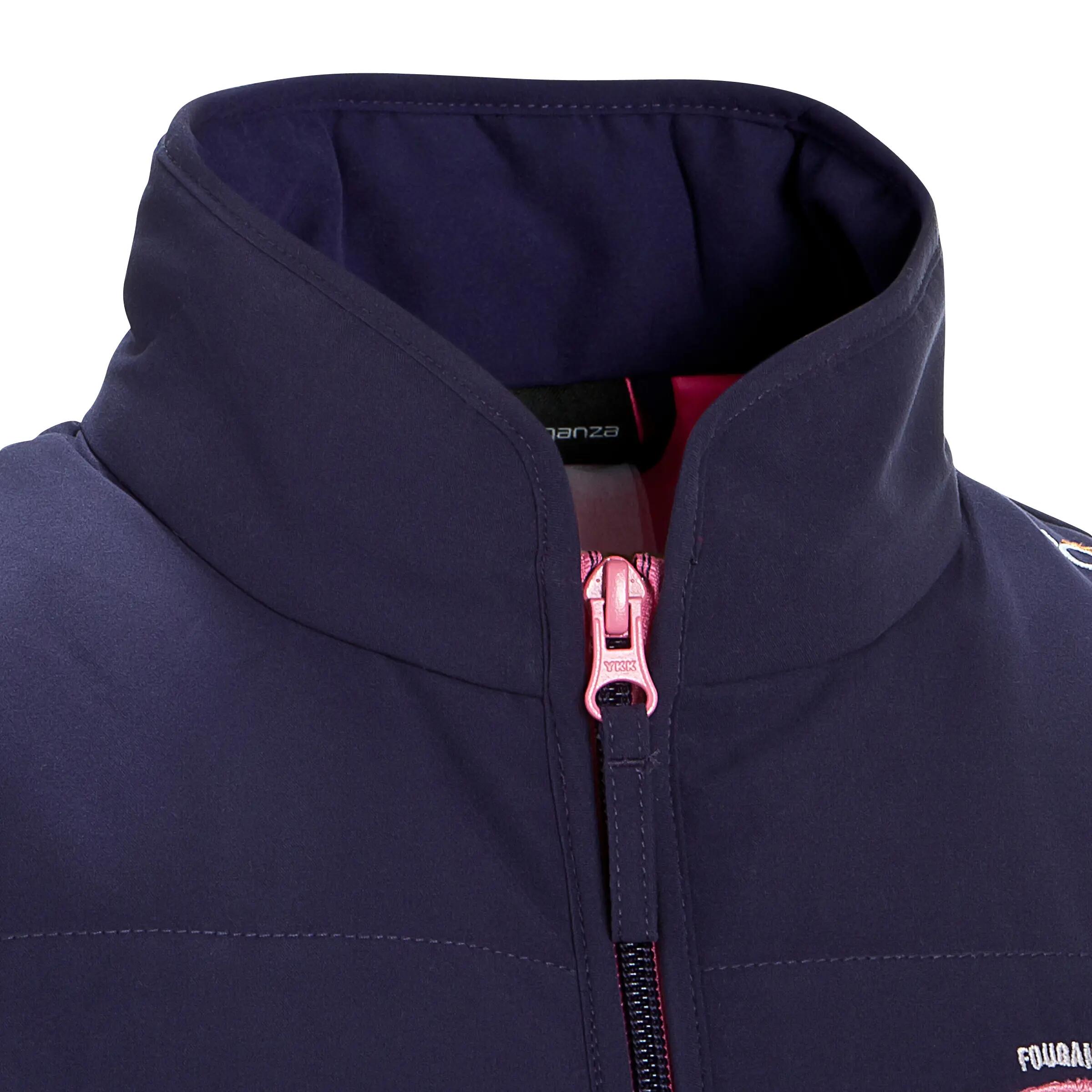 Schooling Kids' Horse Riding Gilet - Purple 7/14
