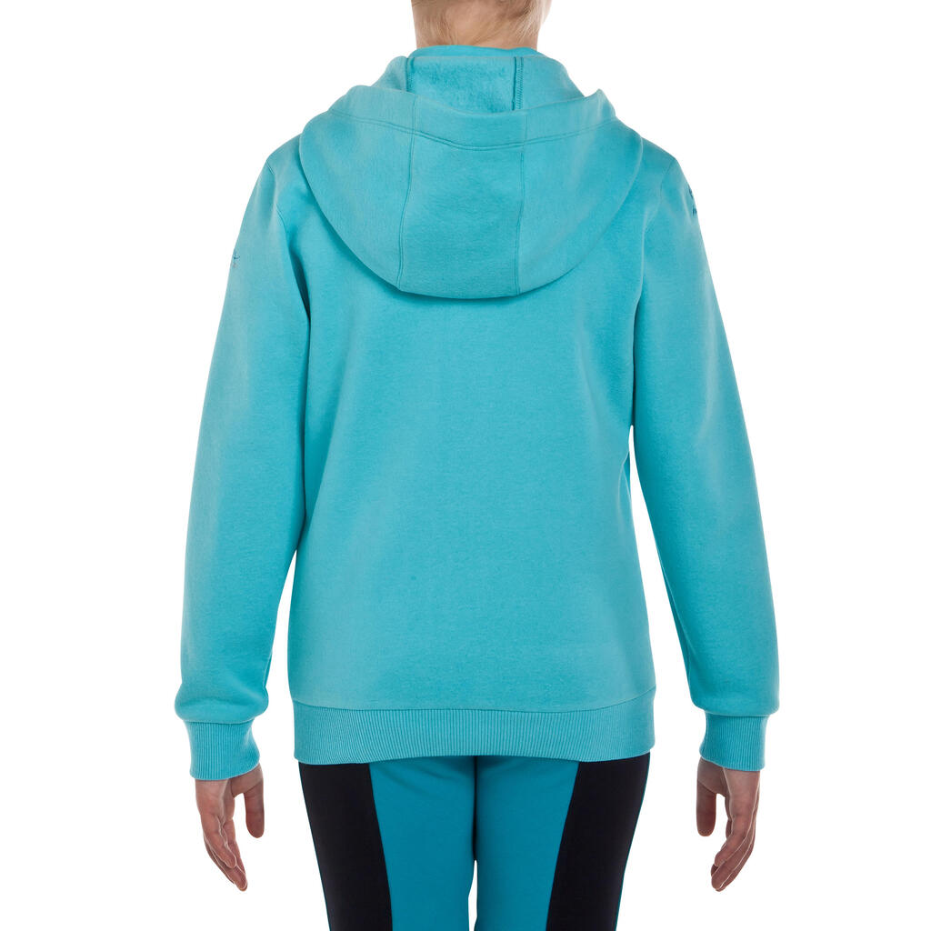 Reit-Sweatshirt Passionate Kinder, grau meliert