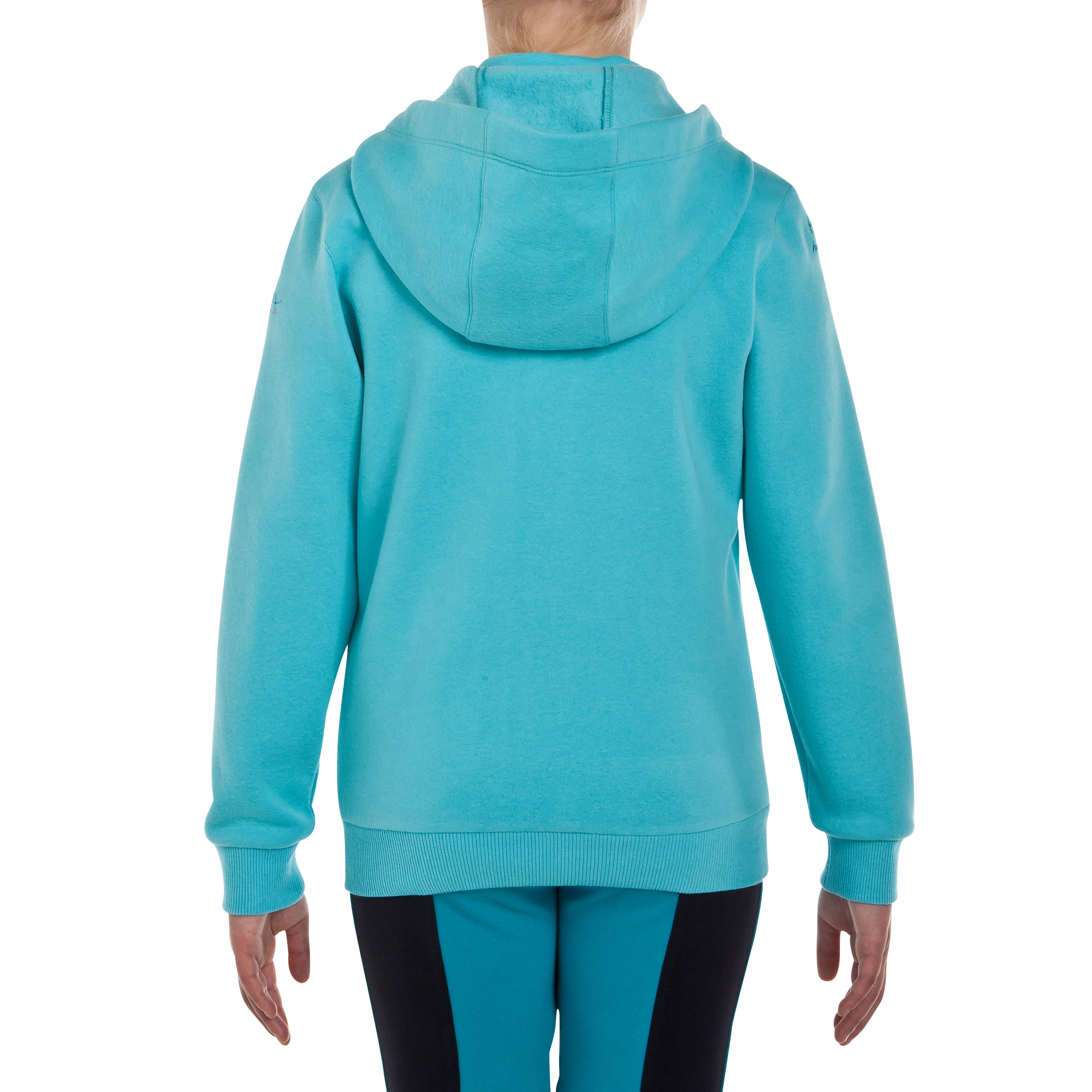 Passionate Kids' Horse Riding Sweatshirt - Turquoise 5/19
