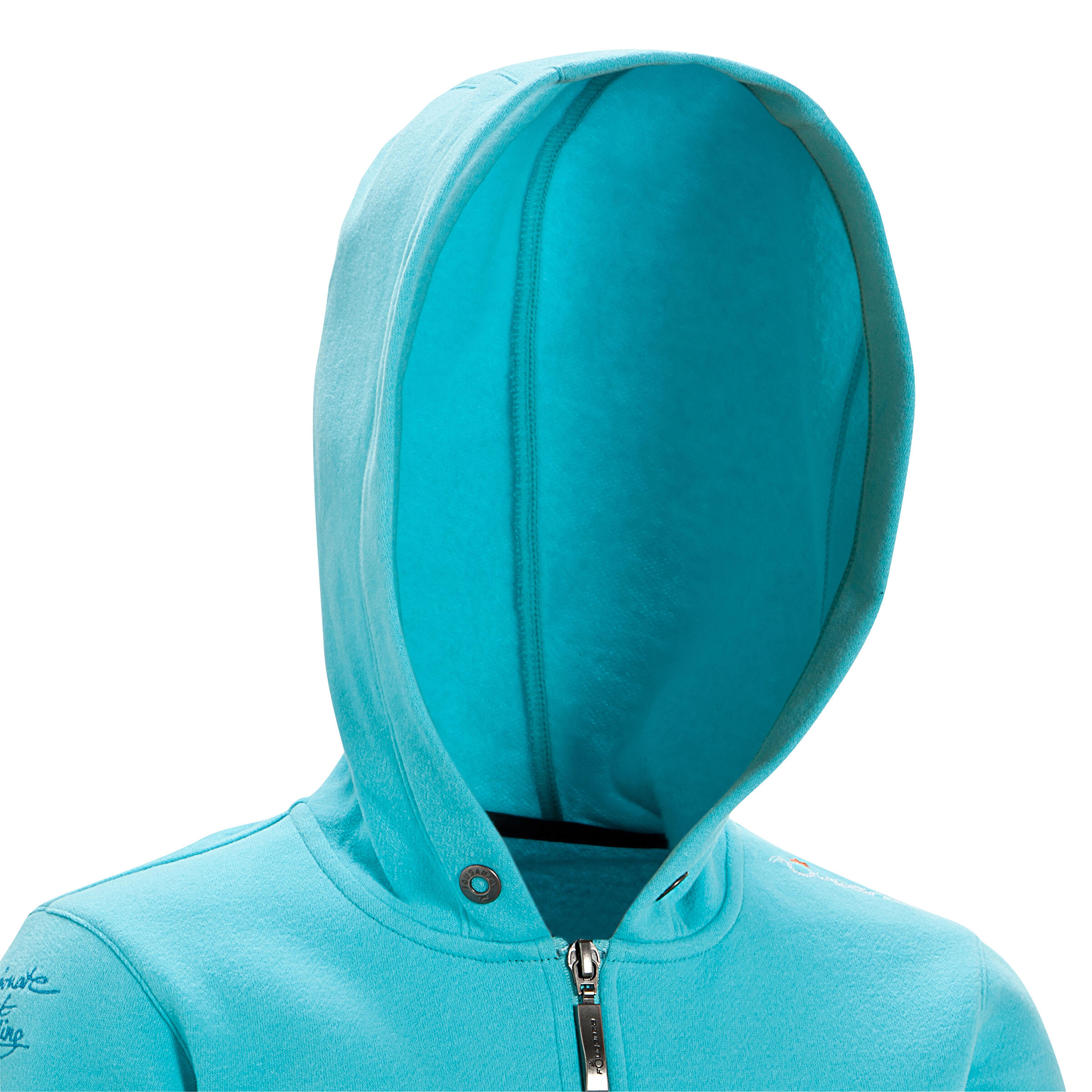 Passionate Kids' Horse Riding Sweatshirt - Turquoise 6/19