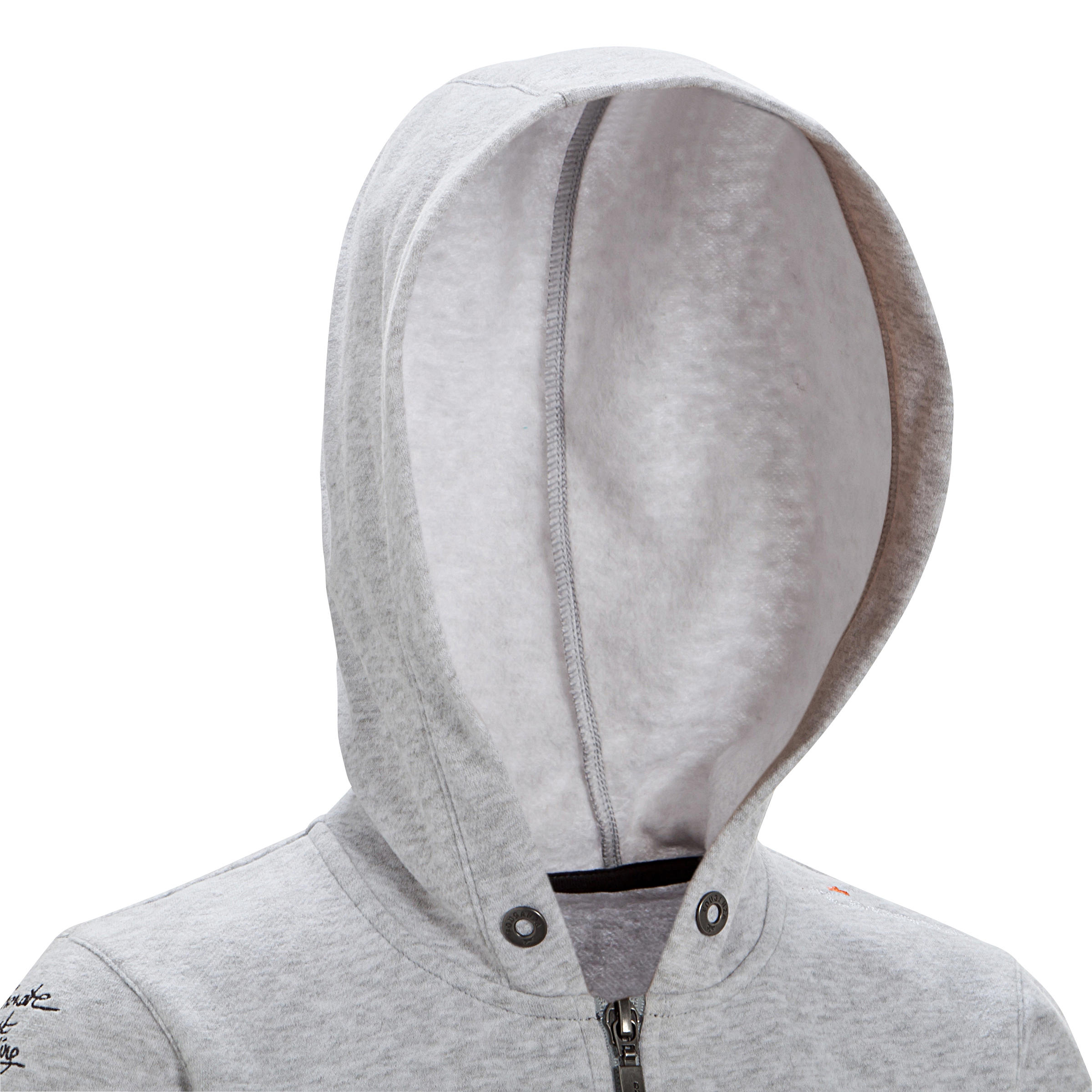 PASSIONATE KIDS' HORSE RIDING SWEATSHIRT - MOTTLED GREY 6/18