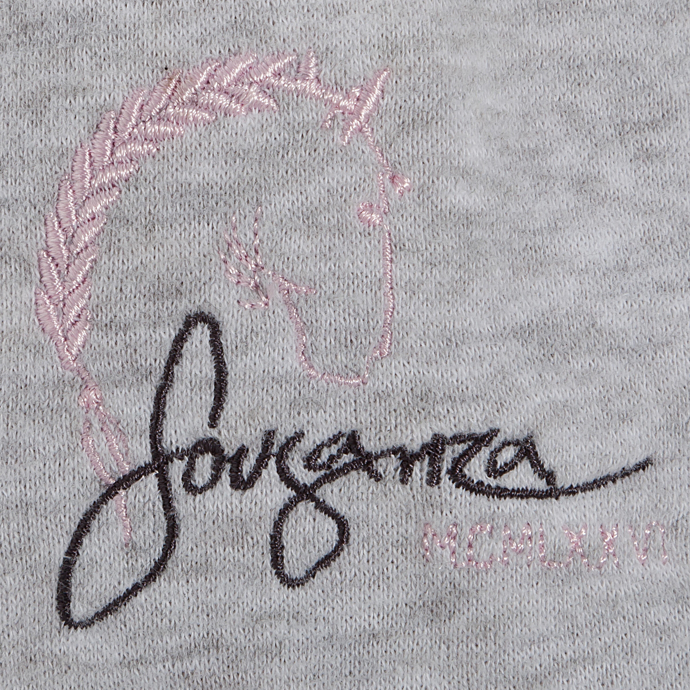PASSIONATE KIDS' HORSE RIDING SWEATSHIRT - MOTTLED GREY 14/18